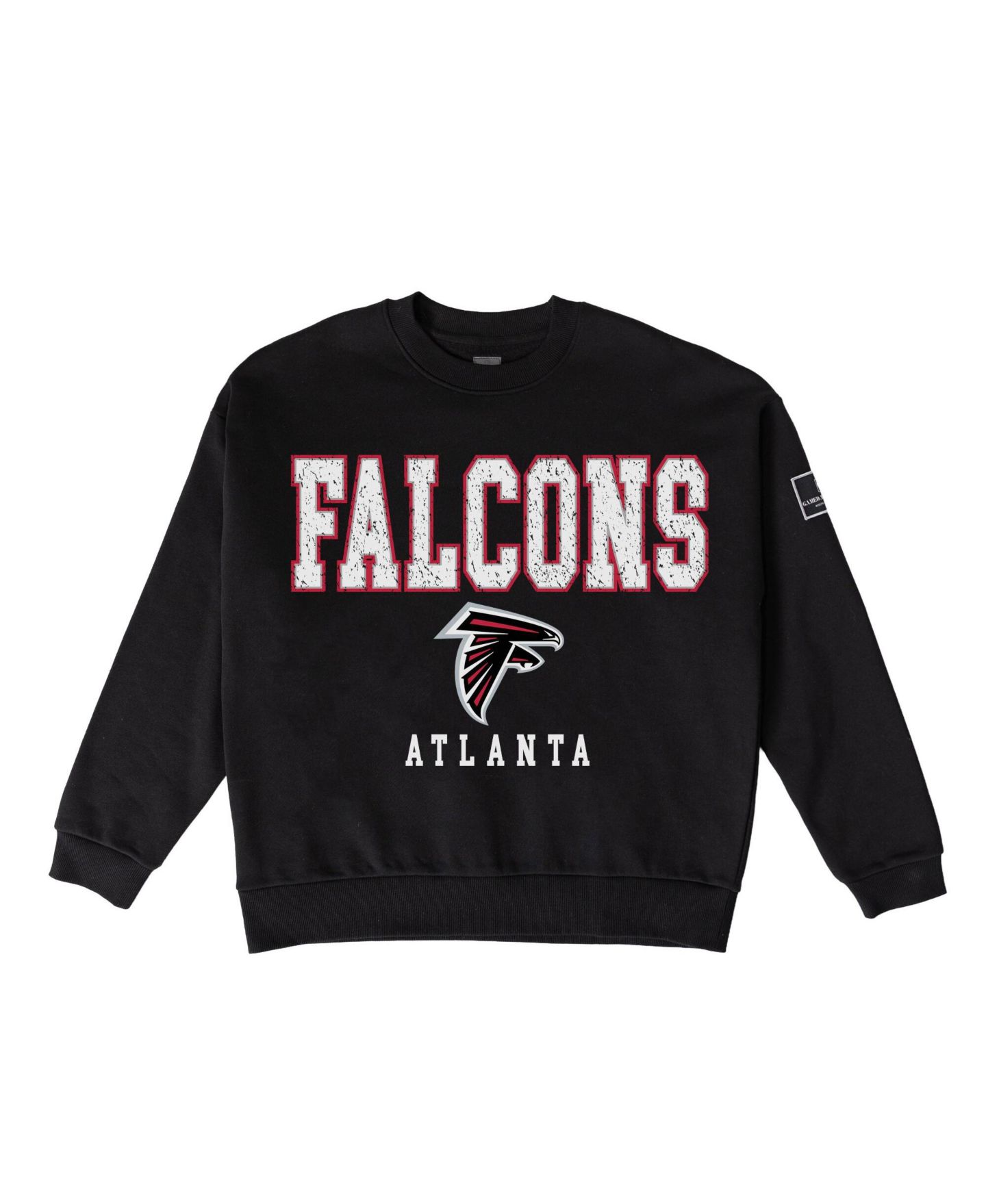 Женская толстовка Gameday Couture Black Atlanta Falcons Oversized Level Up Black Label Premium Fleece — фото 2