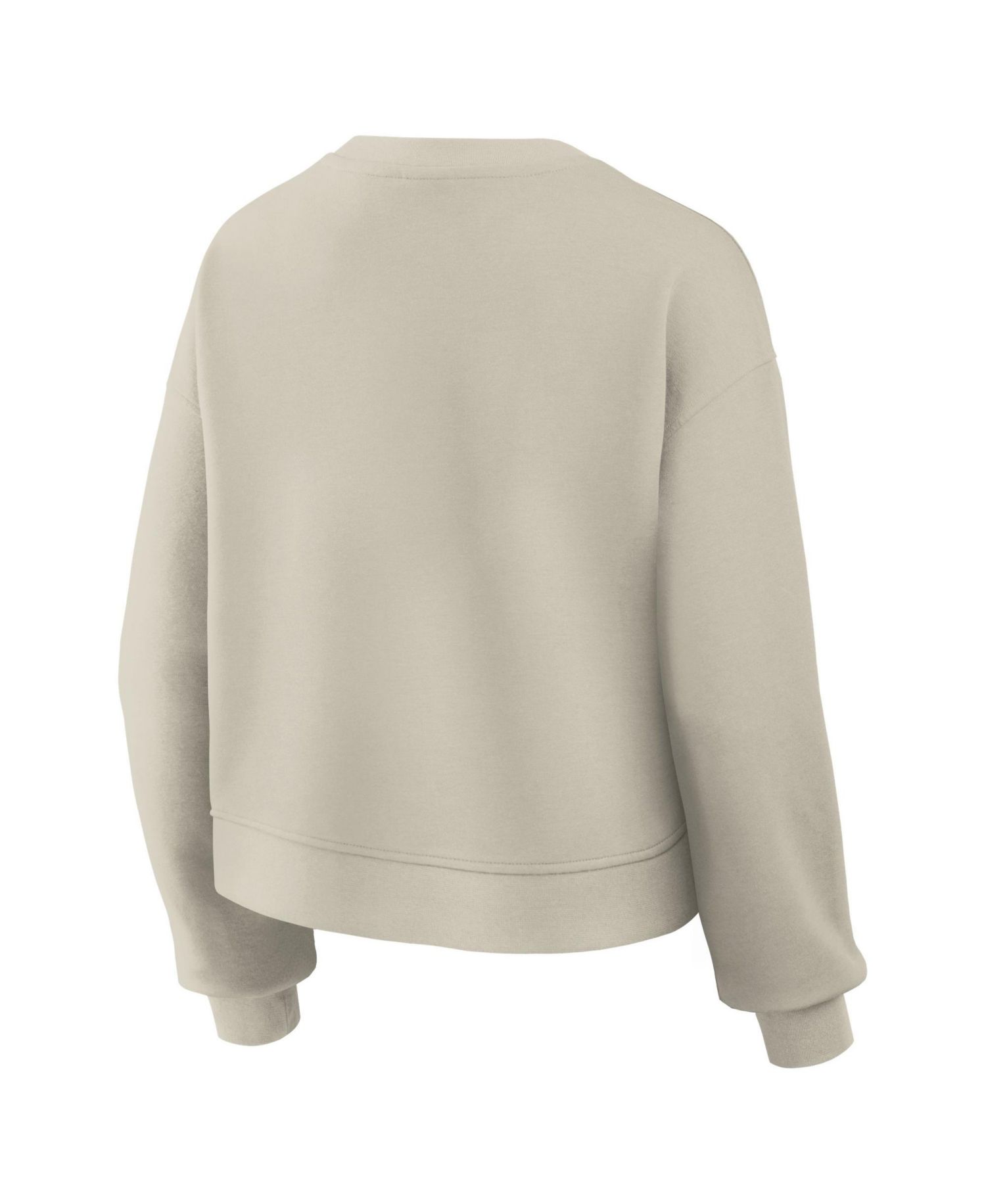 Women's Stone Detroit Lions Oversized Clutch Tri-Blend Sweatshirt