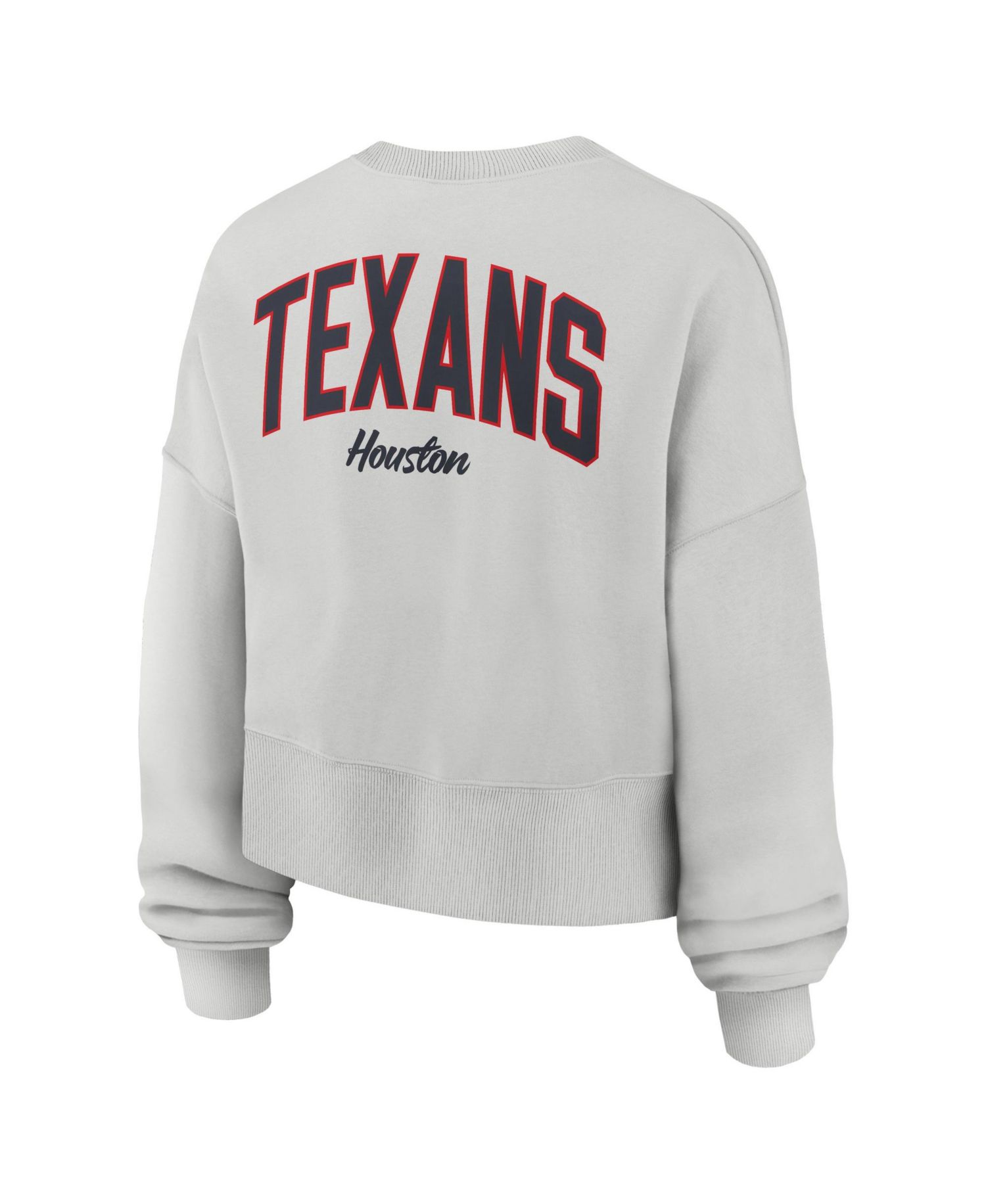 Women's Gray Houston Texans Oversized Primetime Phoenix Fleece Sweatshirt
