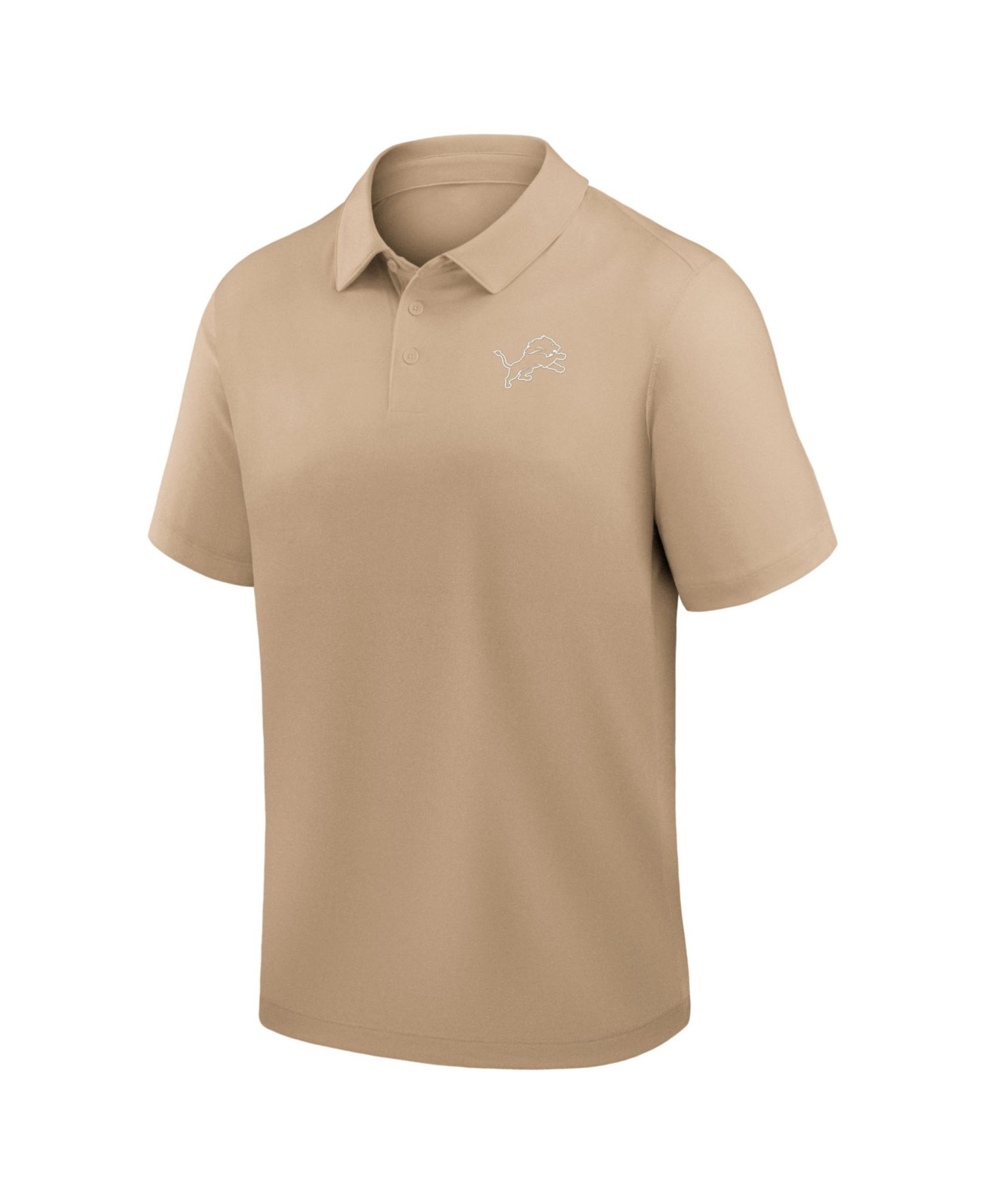 Men's Tan Detroit Lions Clutch Polo Shirt