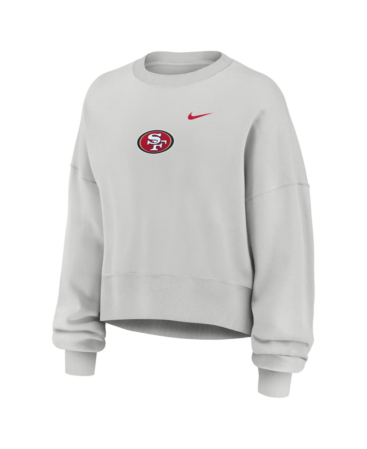 Nike Women's Gray San Francisco 49ers Oversized Primetime Phoenix Fleece Sweatshirt
