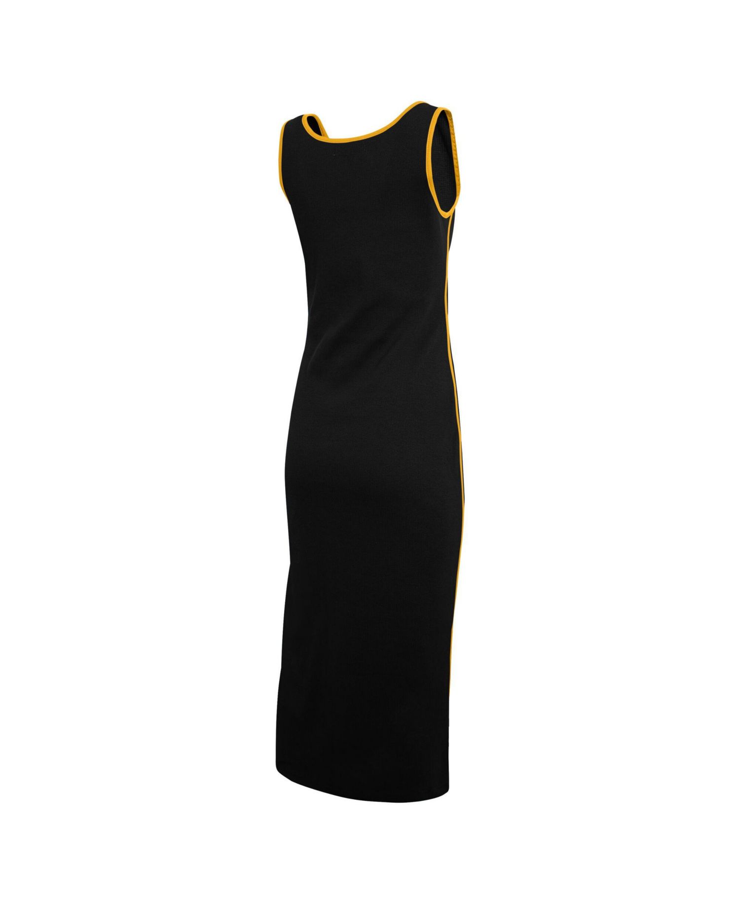 Women's Black Pittsburgh Steelers Ribbed Tank Dress