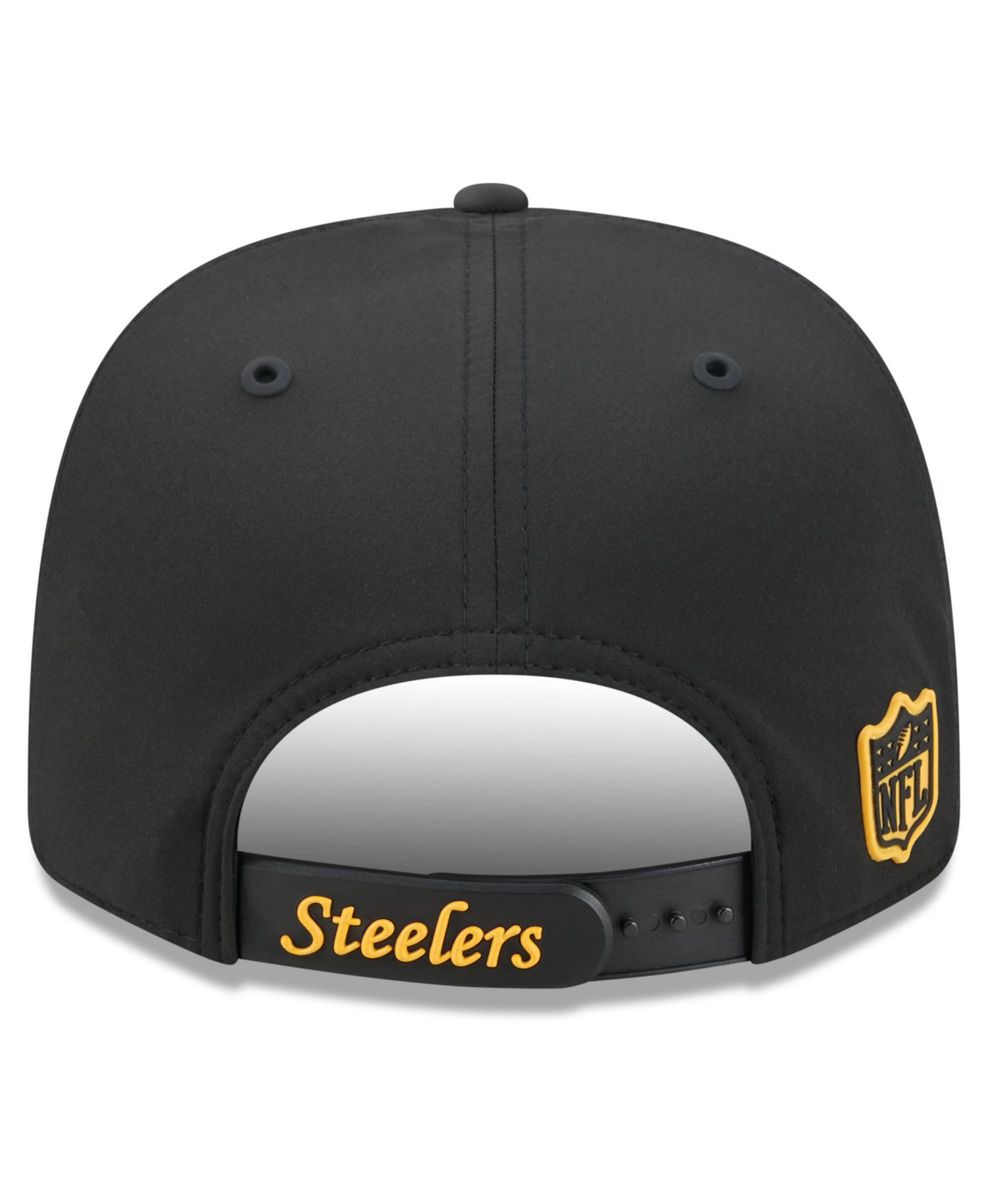 Men's Black Pittsburgh Steelers 2026 Sideline Throwback 9SEVENTY Adjustable Hat