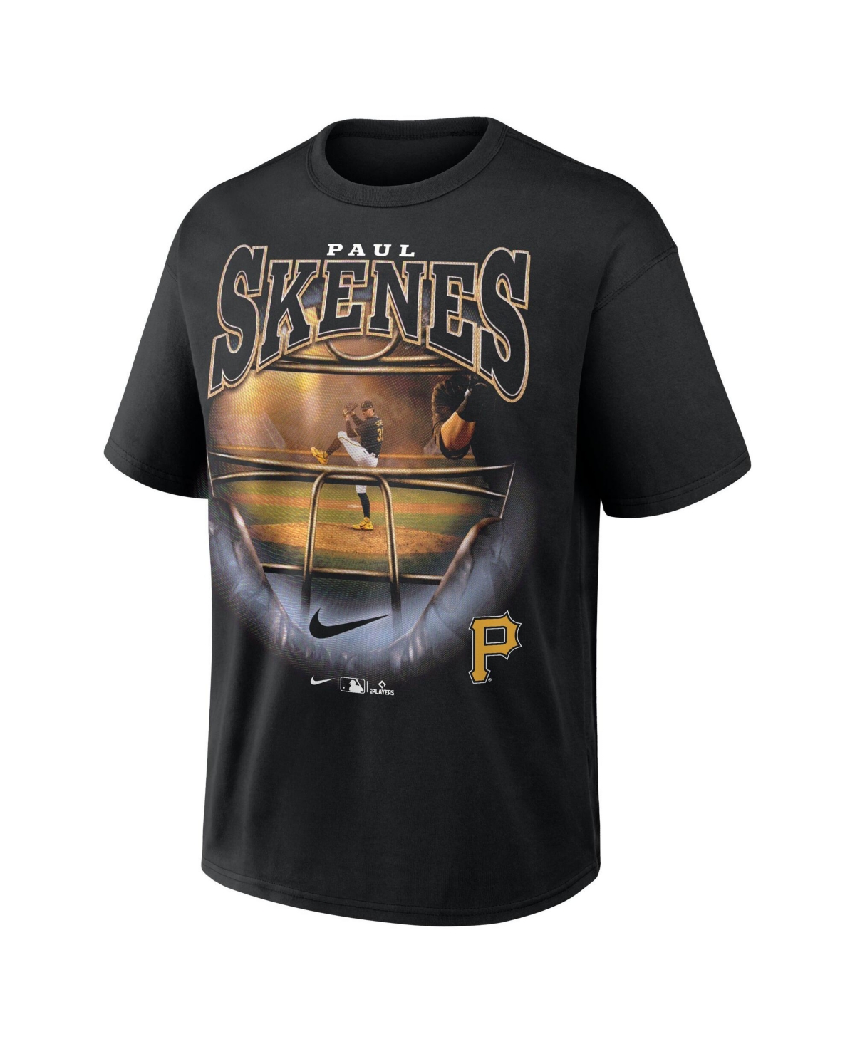 Nike Men's Paul Skenes Black Pittsburgh Pirates Max90 Graphic T-Shirt