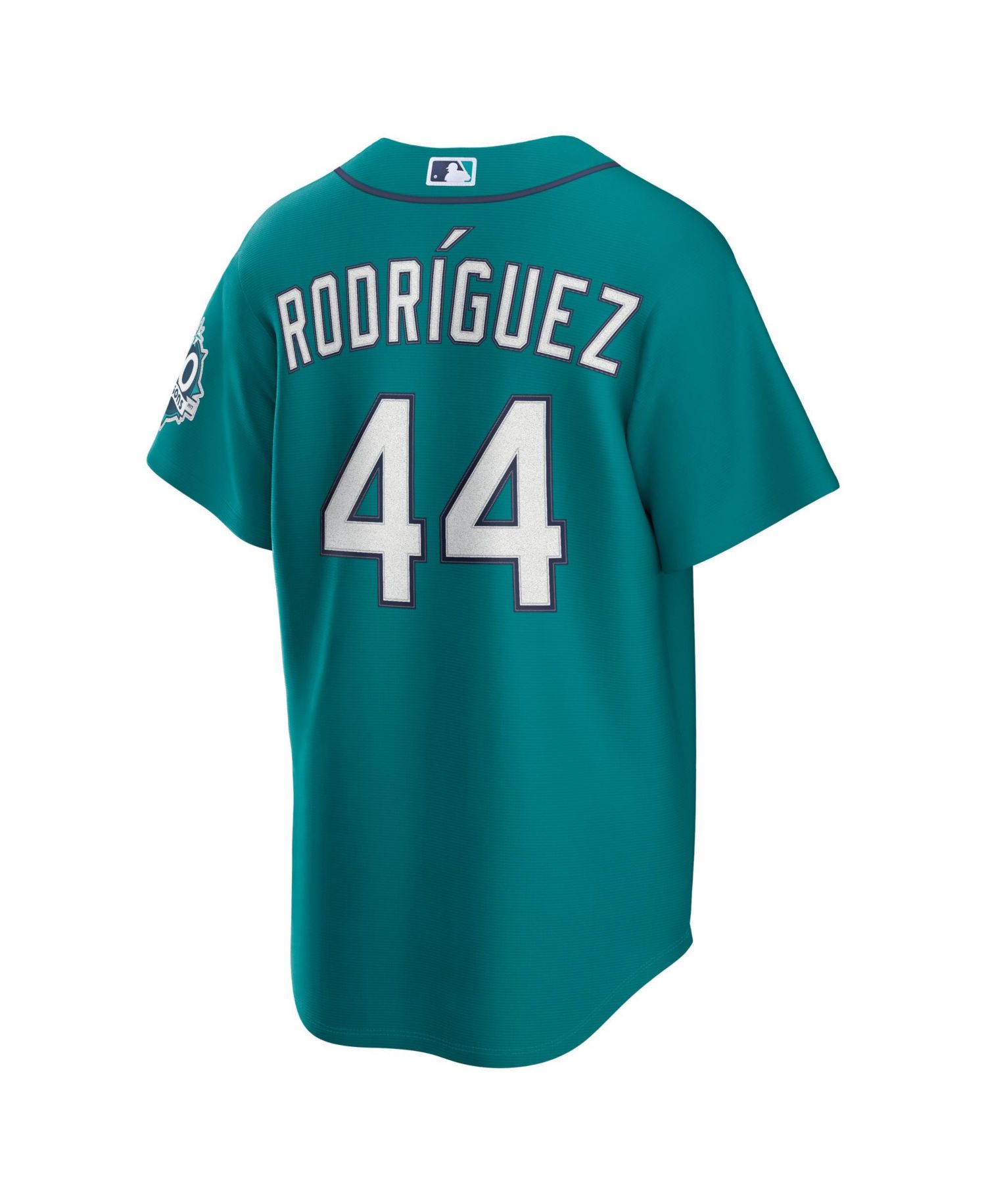 Men's Julio Rodríguez Teal Seattle Mariners Alternate Stadium 50th Season Patch Jersey
