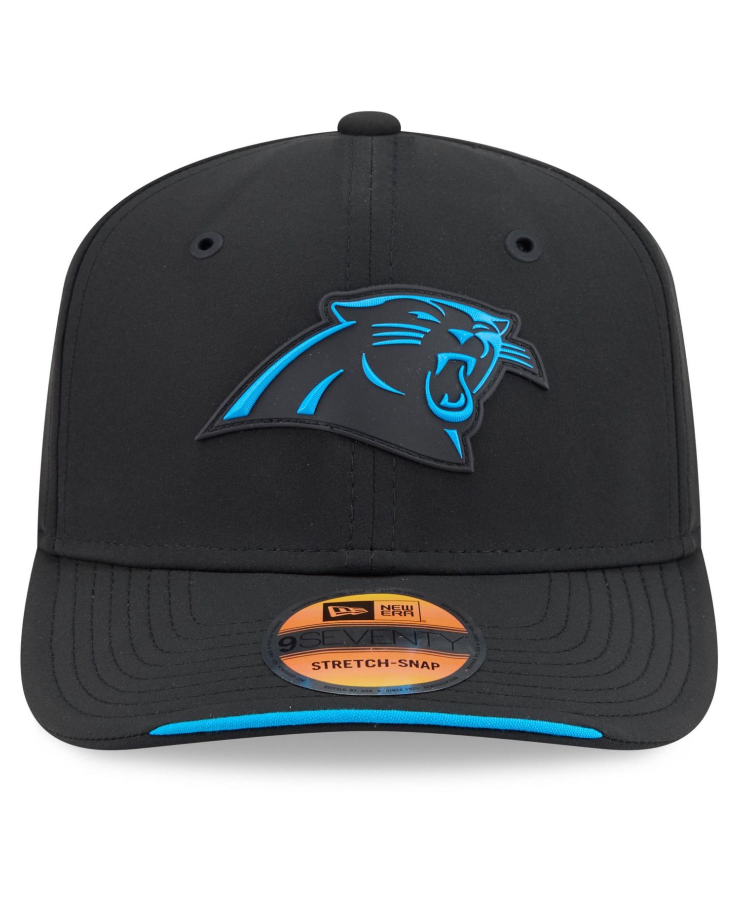 Men's Black Carolina Panthers 2026 Sideline 9SEVENTY Adjustable Hat