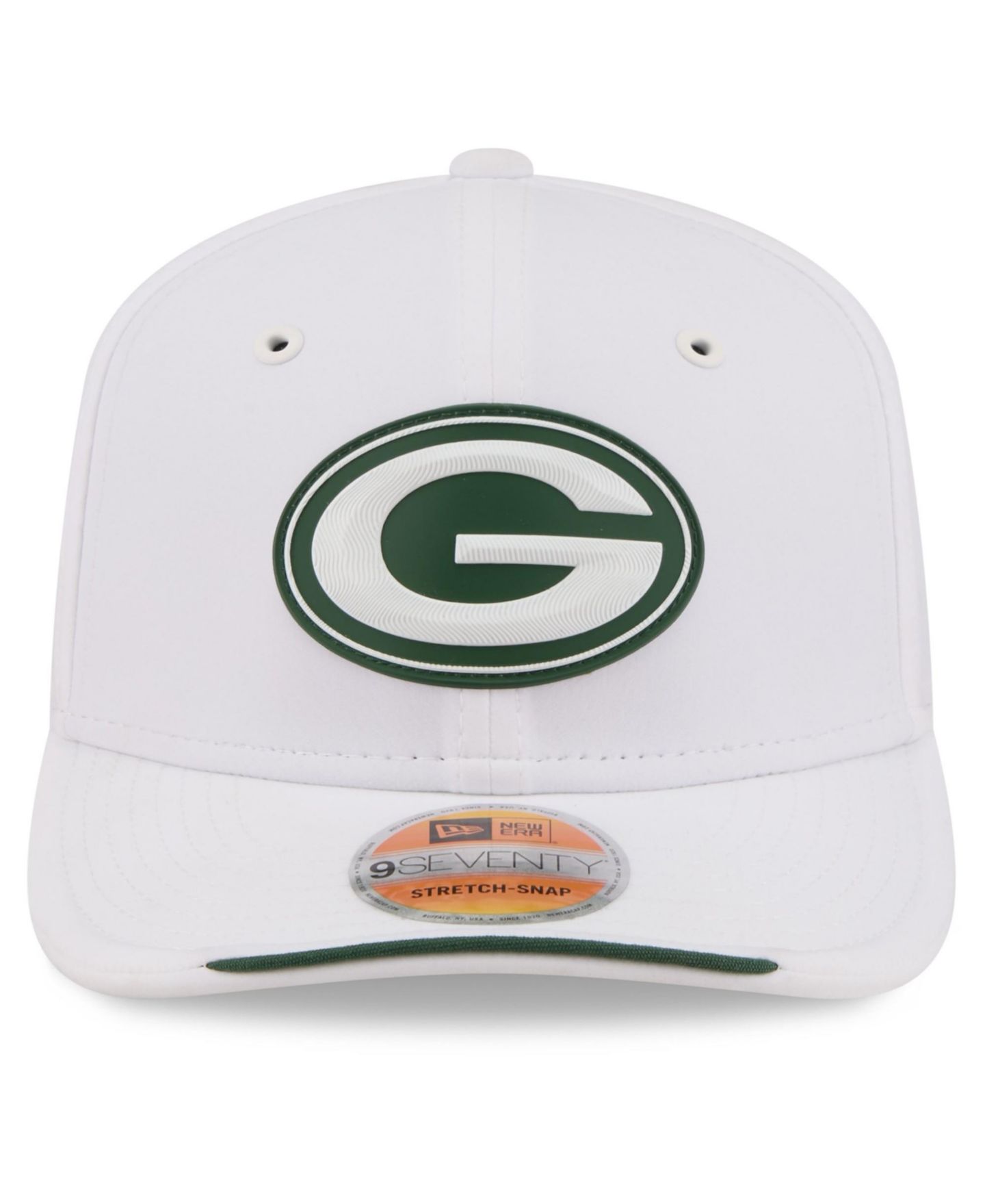 Мужская кепка New Era White Green Bay Packers 2026 Sideline 9SEVENTY Adjustable Hat — фото 5