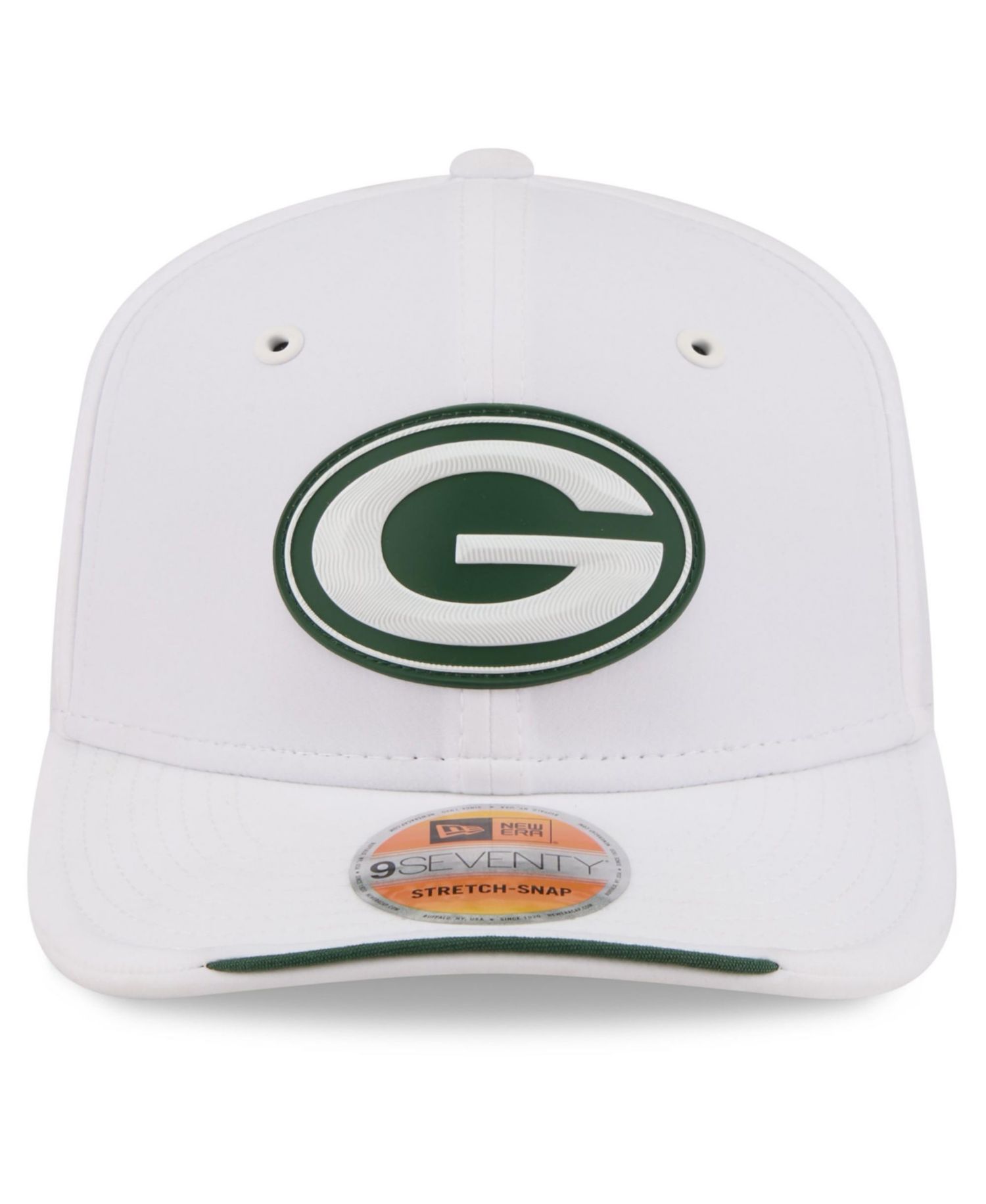 Men's White Green Bay Packers 2026 Sideline 9SEVENTY Adjustable Hat