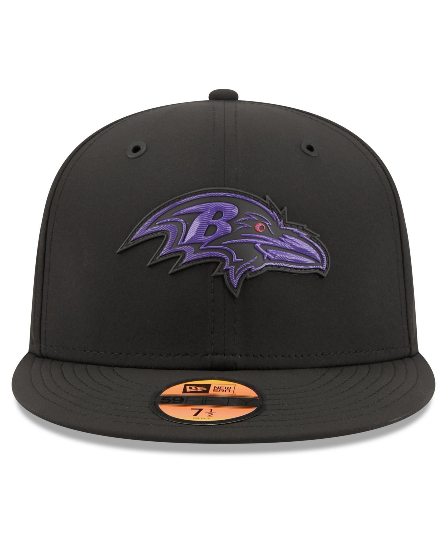 Men's Black Baltimore Ravens 2026 Sideline 59FIFTY Fitted Hat