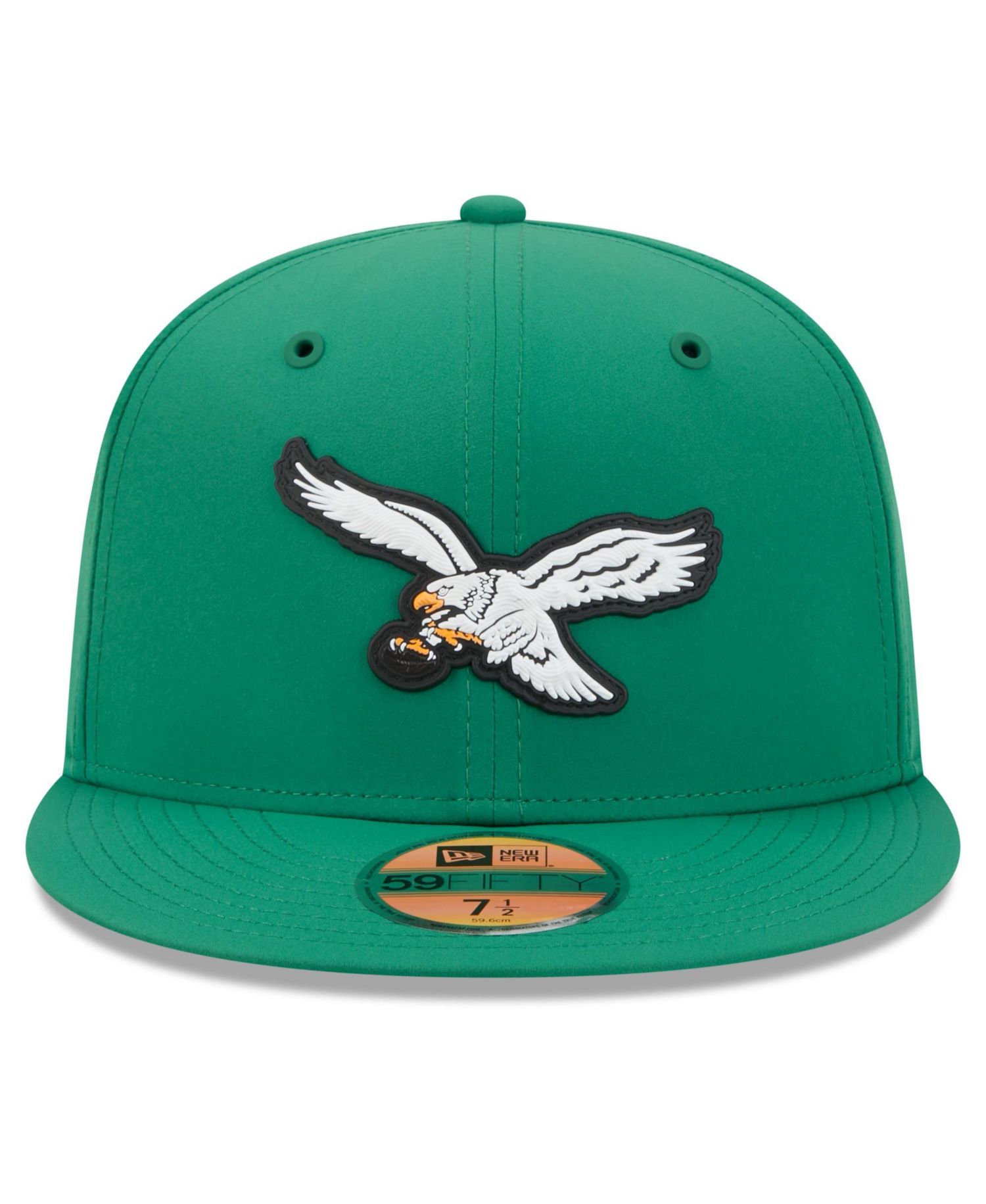 Men's Kelly Green Philadelphia Eagles 2026 Sideline Throwback 59FIFTY Fitted Hat