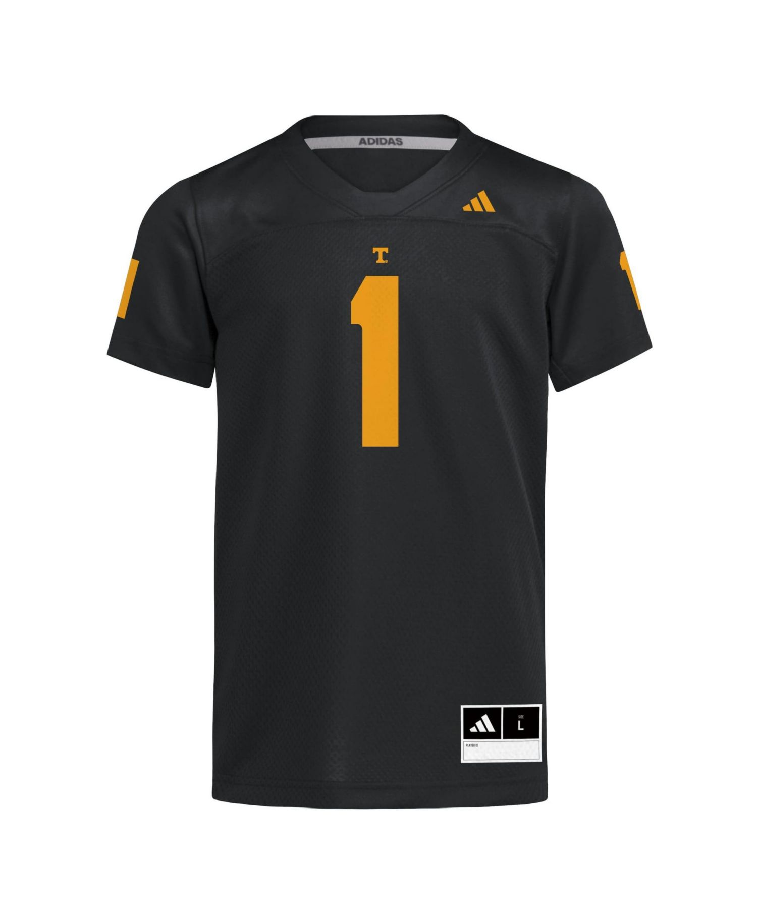 Big Boys and Girls 1 Black Tennessee Volunteers Replica Football Jersey