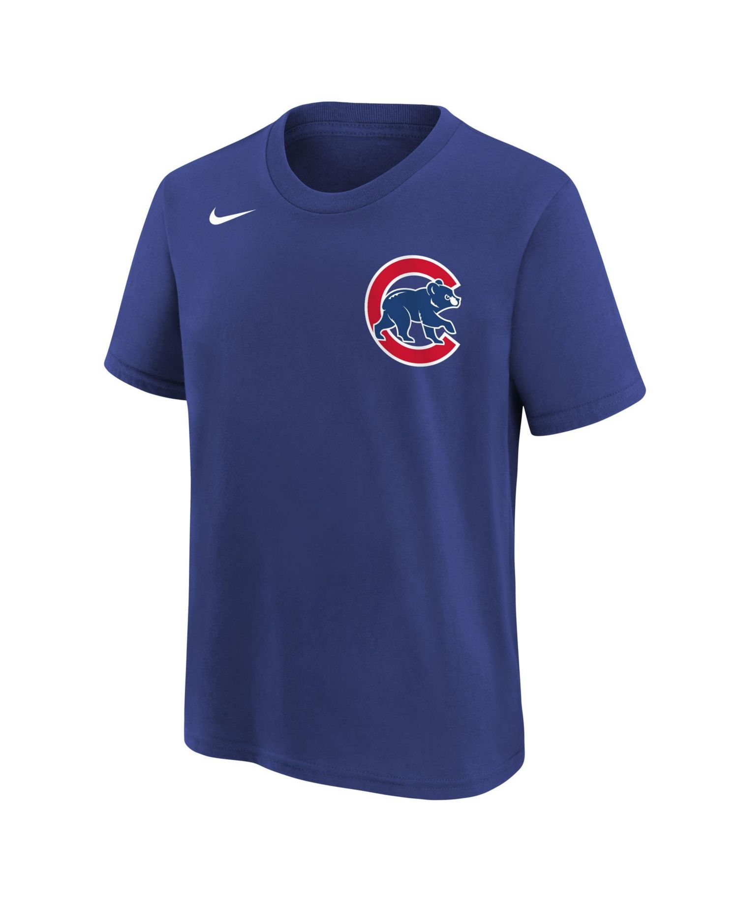 Big Boys and Girls Royal Chicago Cubs Wordmark T-Shirt