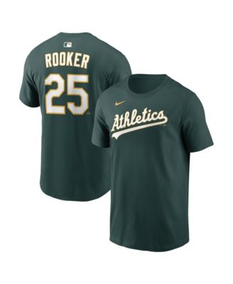 Men's Brent Rooker Green Athletics Name Number T-Shirt