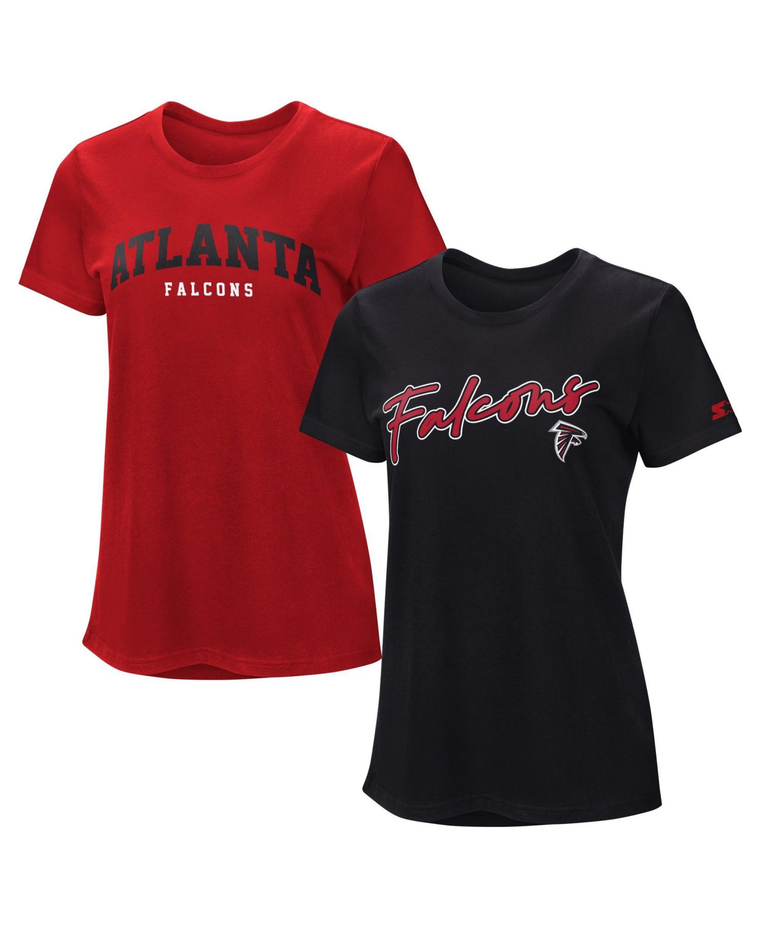 Women's 2-piece Red/Black Atlanta Falcons T-Shirt