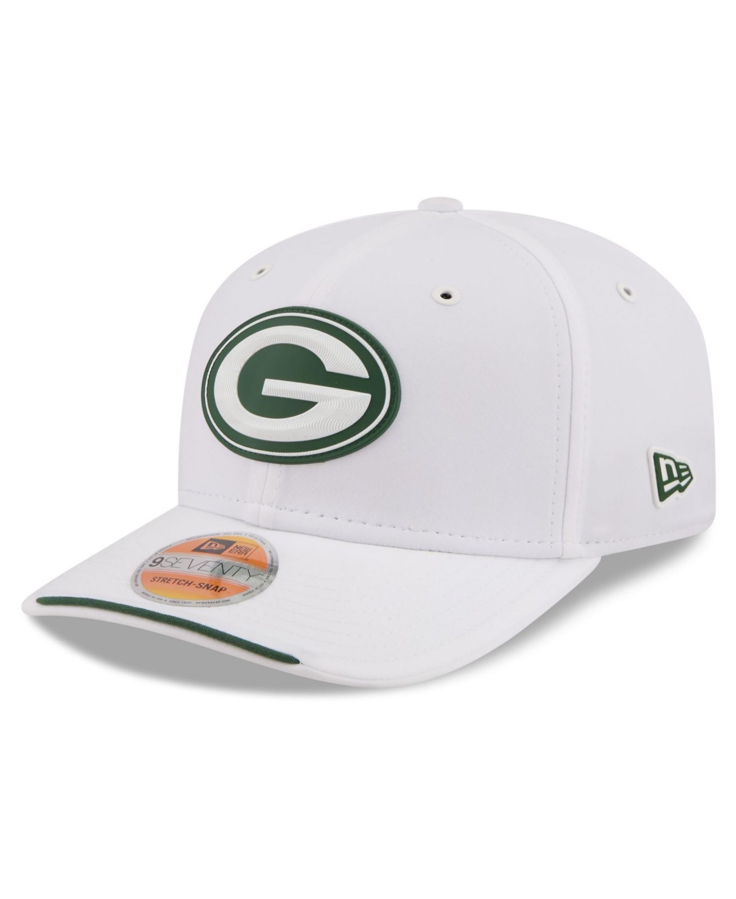 Men's White Green Bay Packers 2026 Sideline 9SEVENTY Adjustable Hat