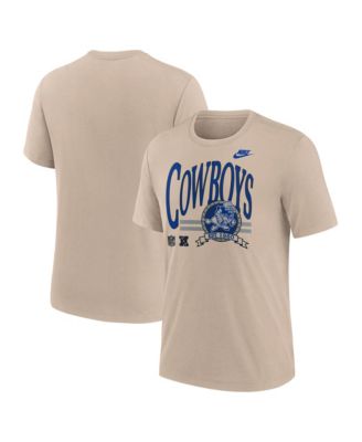 Men's Sand Dallas Cowboys Rewind Tri-Blend T-Shirt