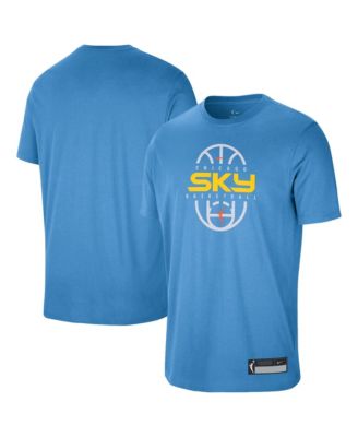 Men's and Women's Sky Blue Chicago Sky 2026 On-Court Authentic Practice Premium T-Shirt