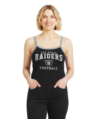 Women's Black Las Vegas Raiders Color block Racerback Tank Top