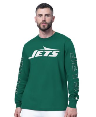 Men's Green New York Jets Clutch Hit II Long-Sleeve T-Shirt
