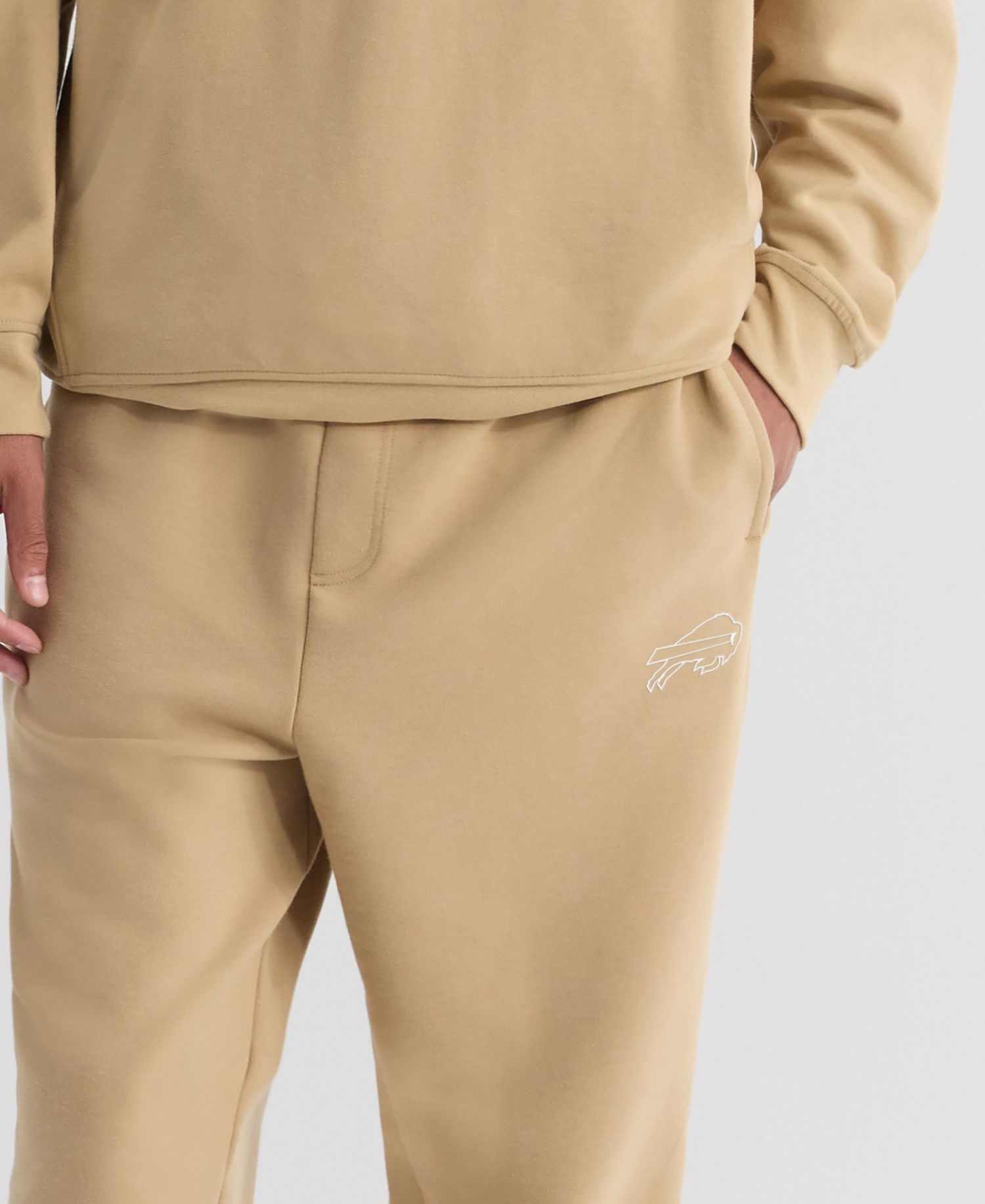 Men's Tan Buffalo Bills Clutch Fleece Tri-Blend Joggers