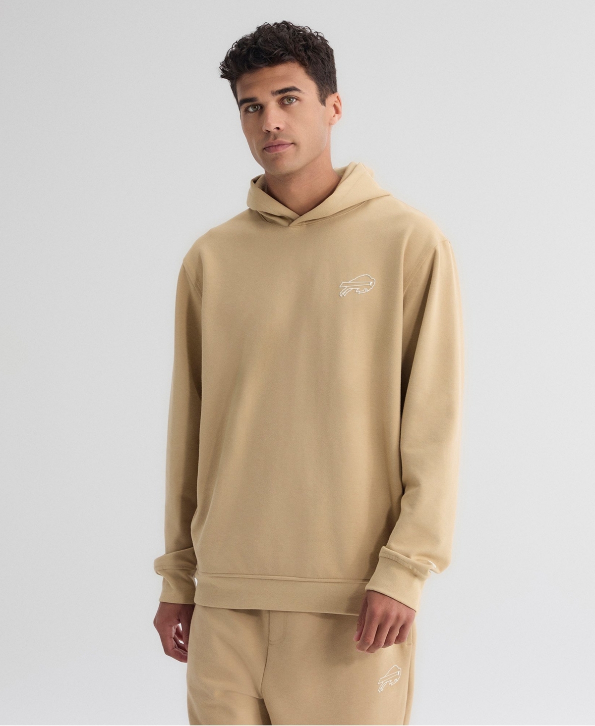 Fanatics Men's Tan Buffalo Bills Clutch Tri-Blend Hoodie