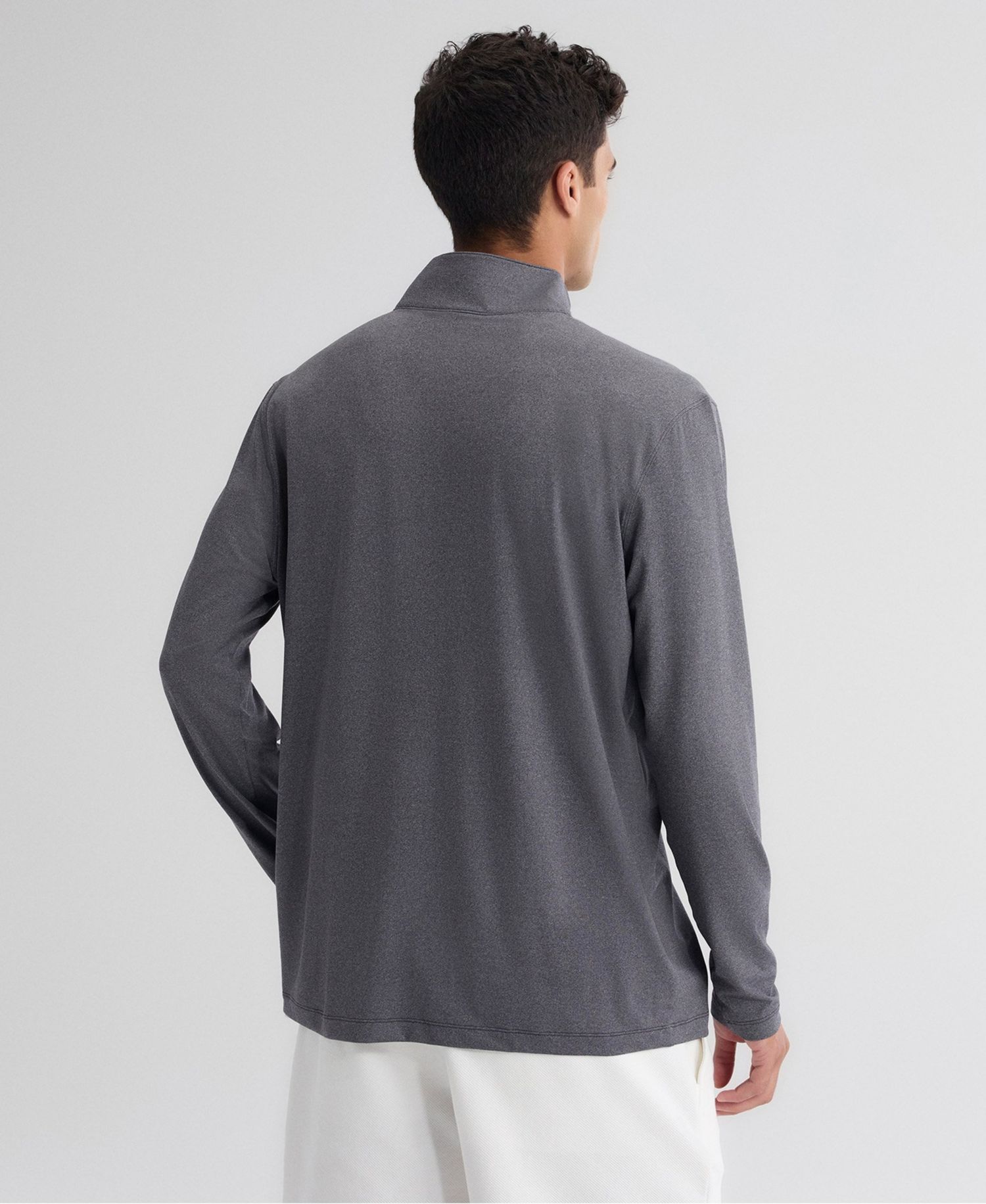 Men's Charcoal Detroit Lions Clutch Quarter-Zip Pullover Sweatshirt