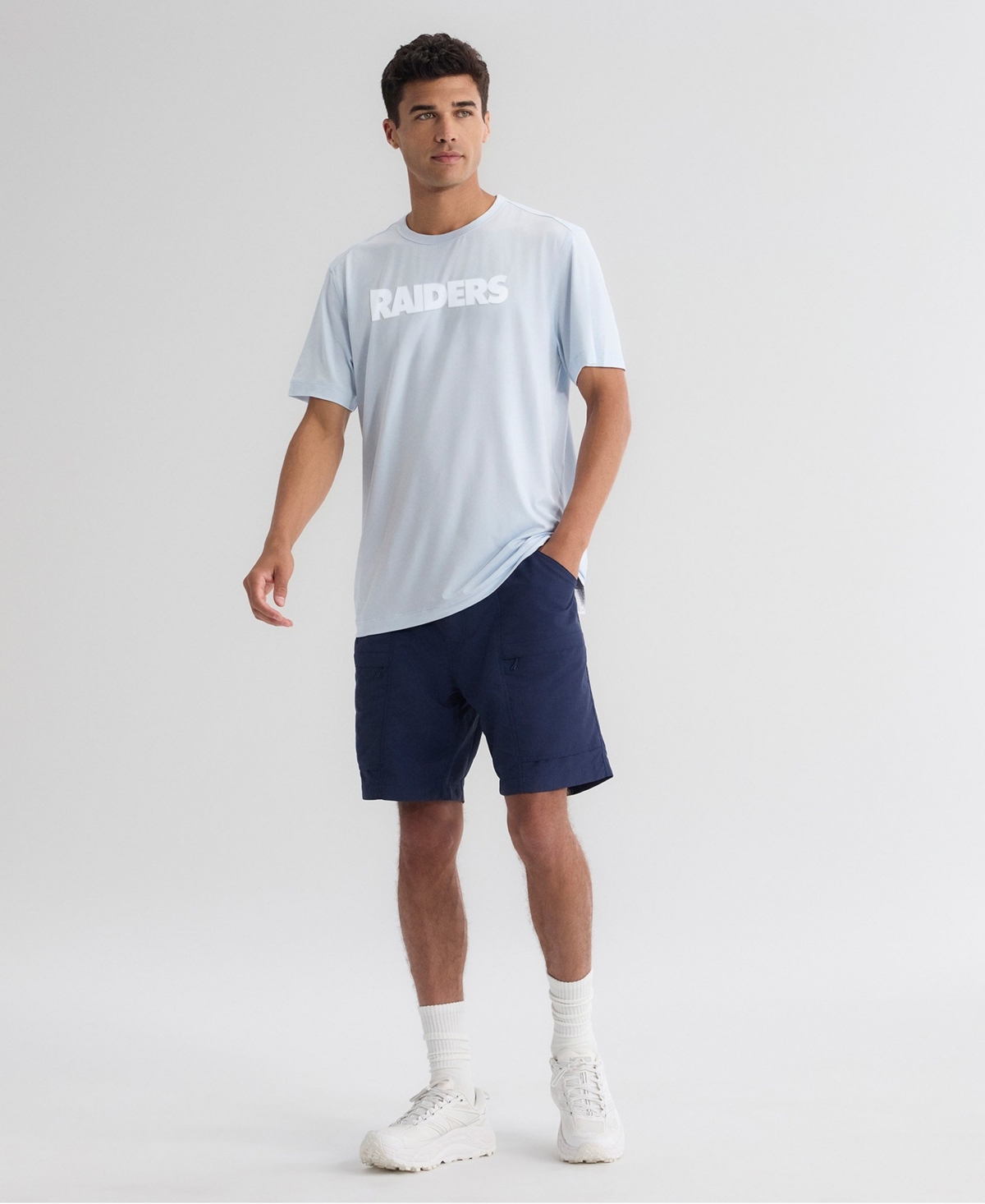 Fanatics Men's Light Blue Las Vegas Raiders Clutch T-Shirt