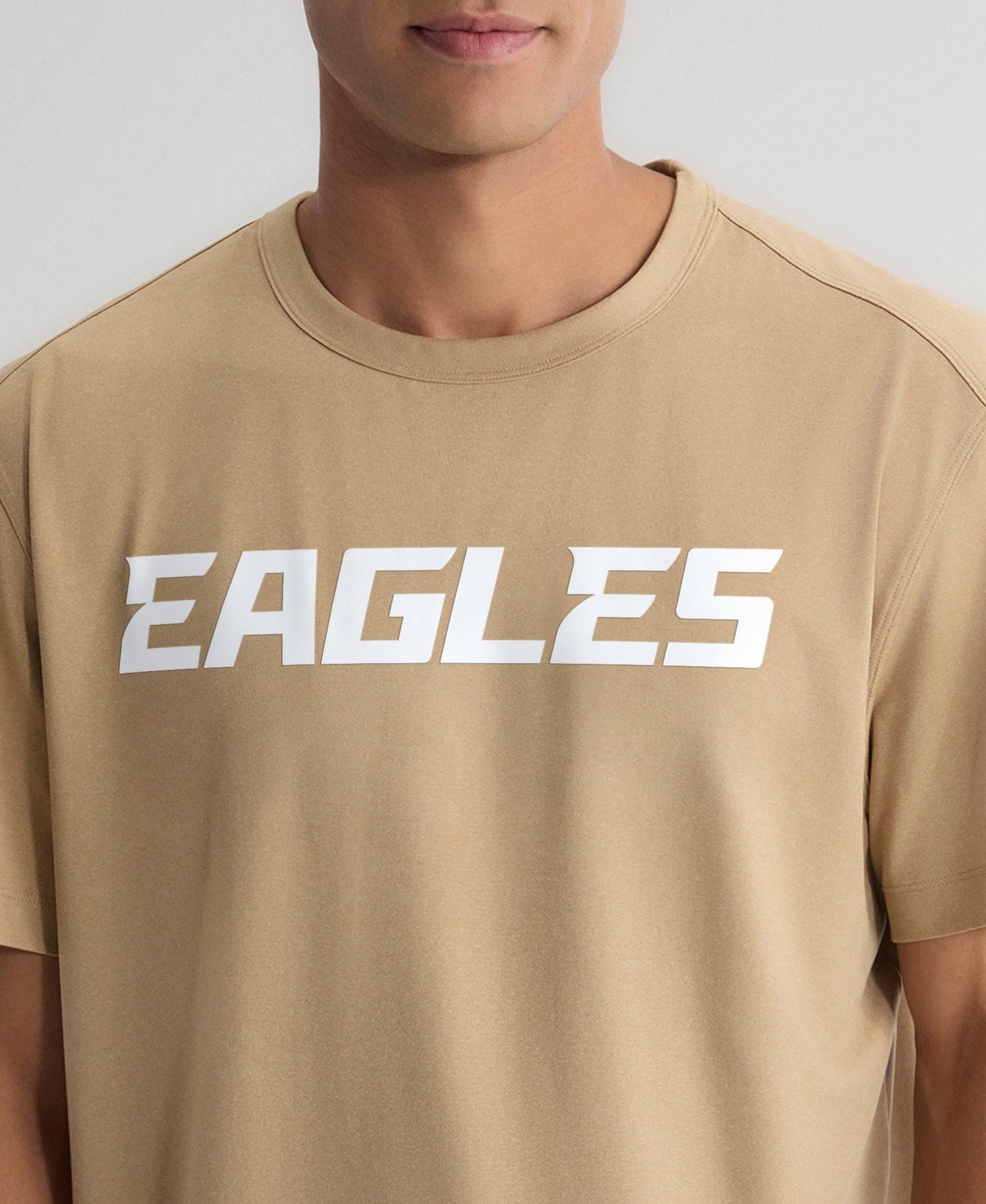 Men's Tan Philadelphia Eagles Clutch T-Shirt