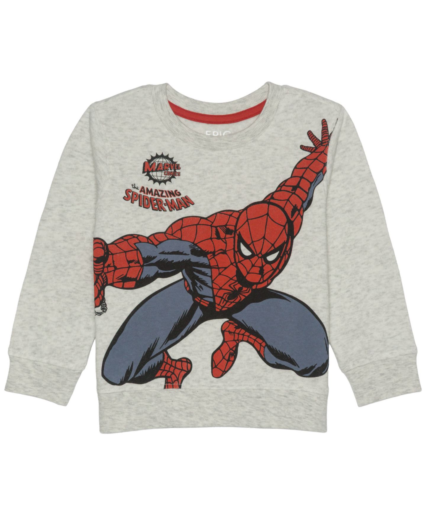 Детский комплект Epic Threads Spider-Man для мальчиков 12M-5T: футболка и брюки, цвет: Меланжевый серый — фото 3