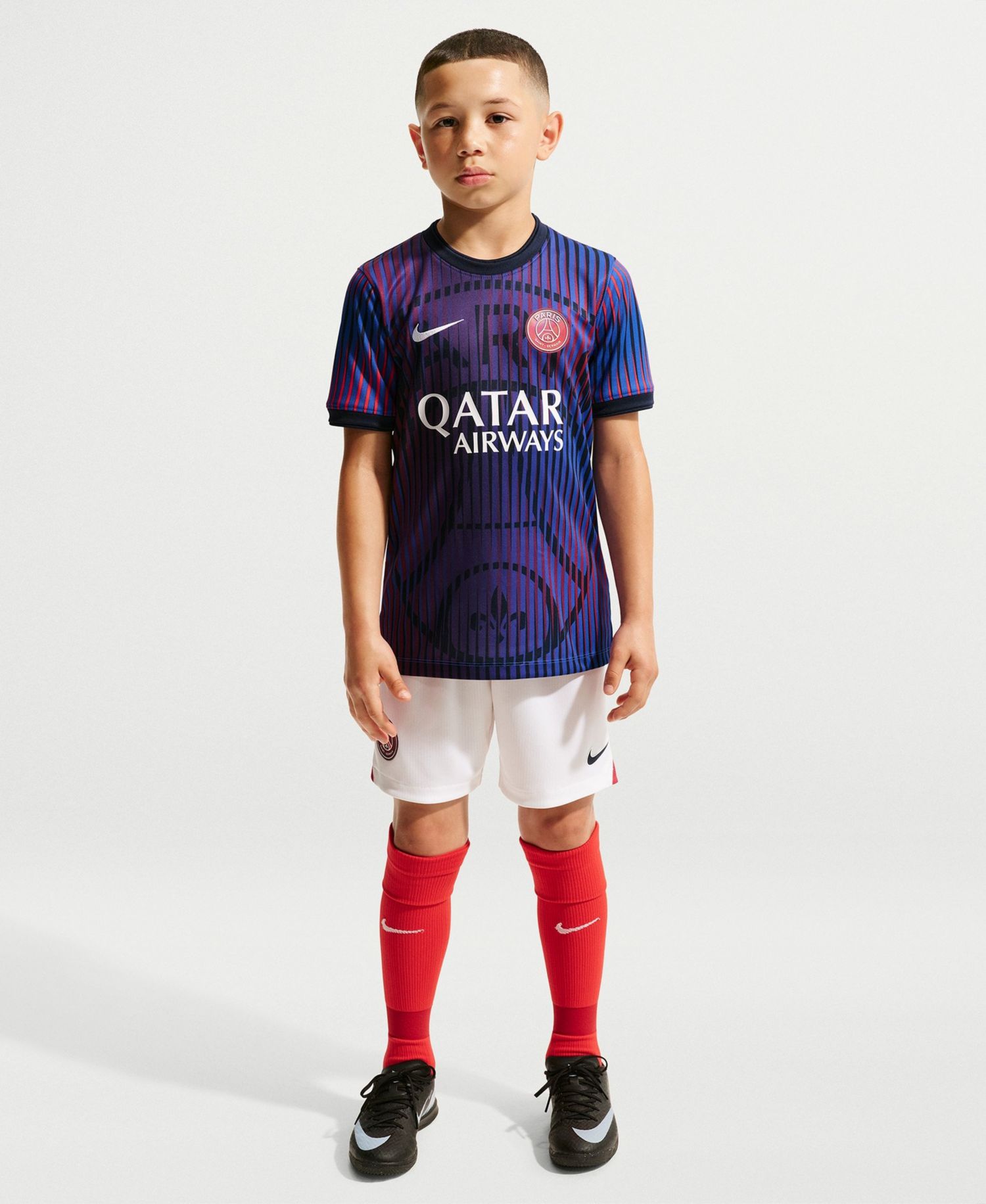 Big Boys and Girls Navy Paris Saint-Germain 2026/27 Dri-FIT Pre-Match Jersey