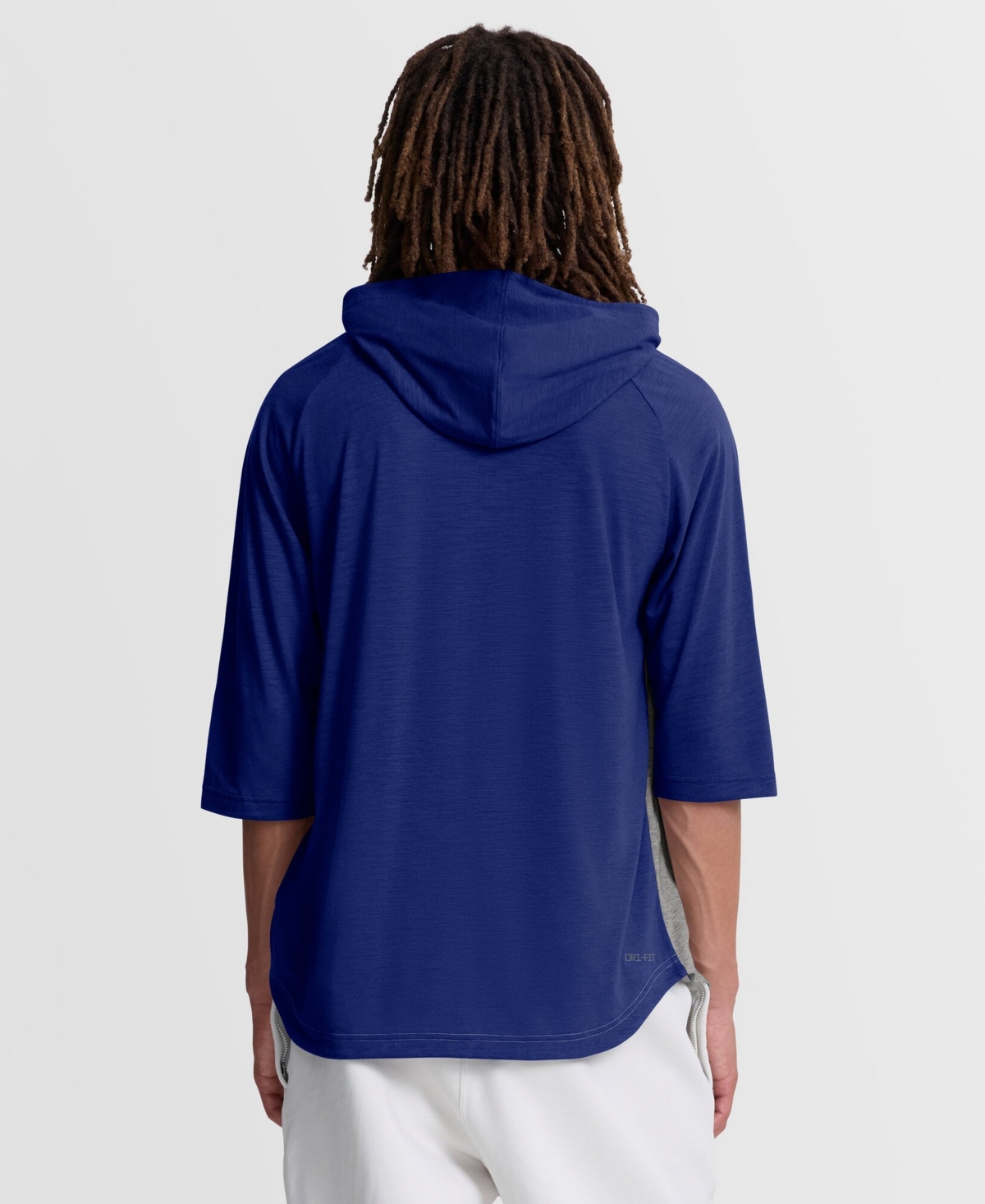 Nike Men's Gray Texas Rangers Authentic Collection Flux Dri-fit Raglan 3/4-Sleeve Hoodie