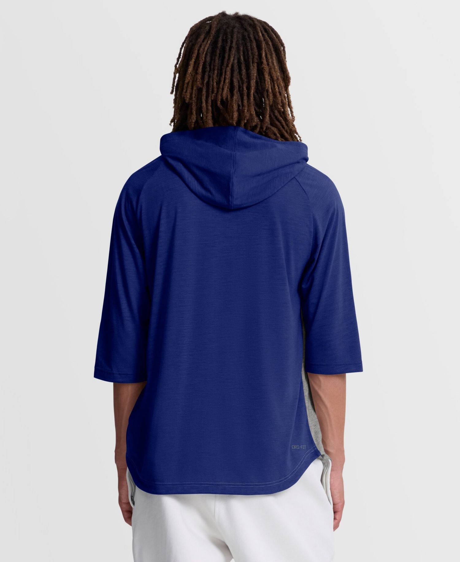 Men's Gray Texas Rangers Authentic Collection Flux Dri-FIT Raglan 3/4-Sleeve Hoodie