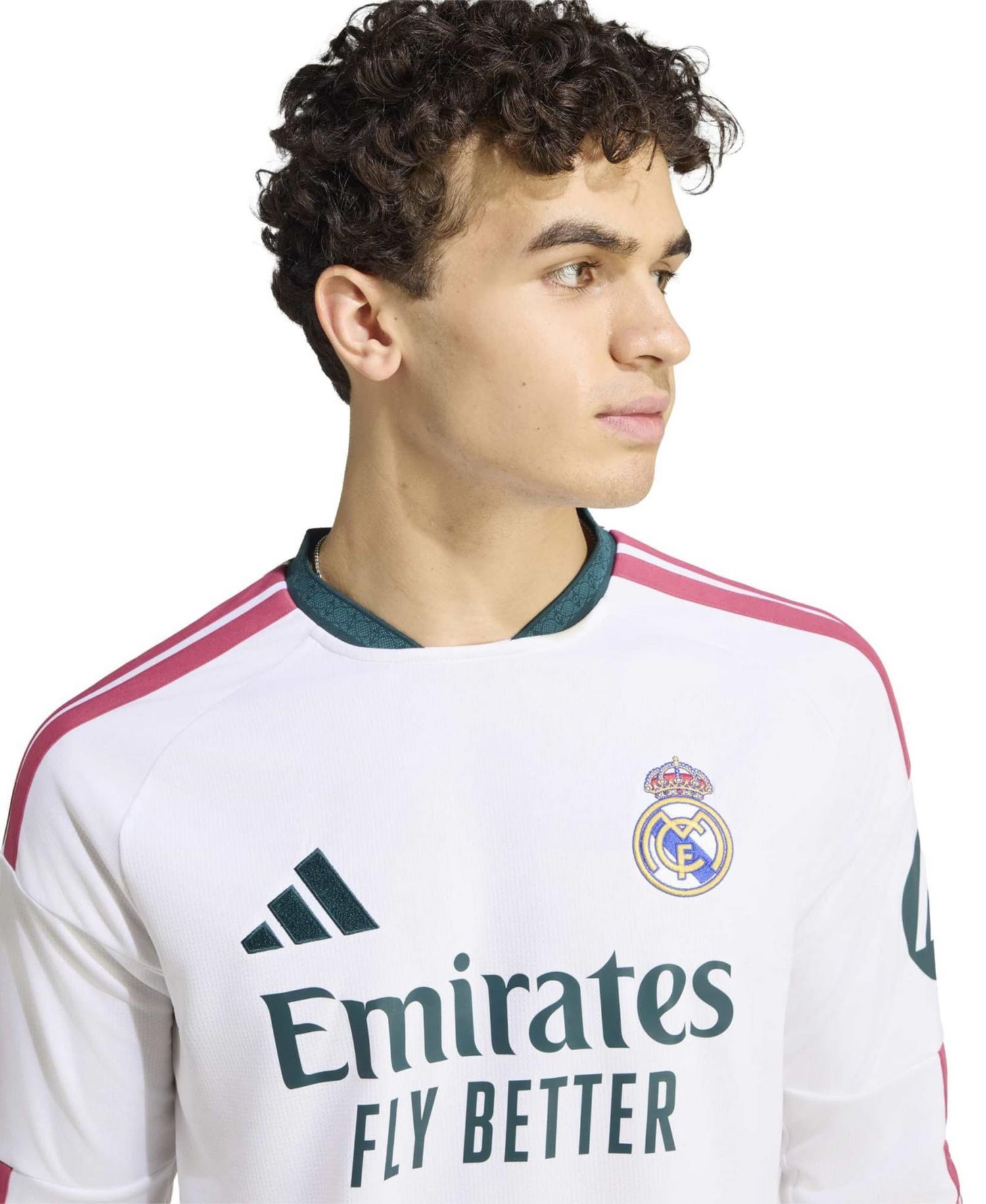 Men's White Real Madrid 2026/27 Home Replica Long Sleeve Jersey