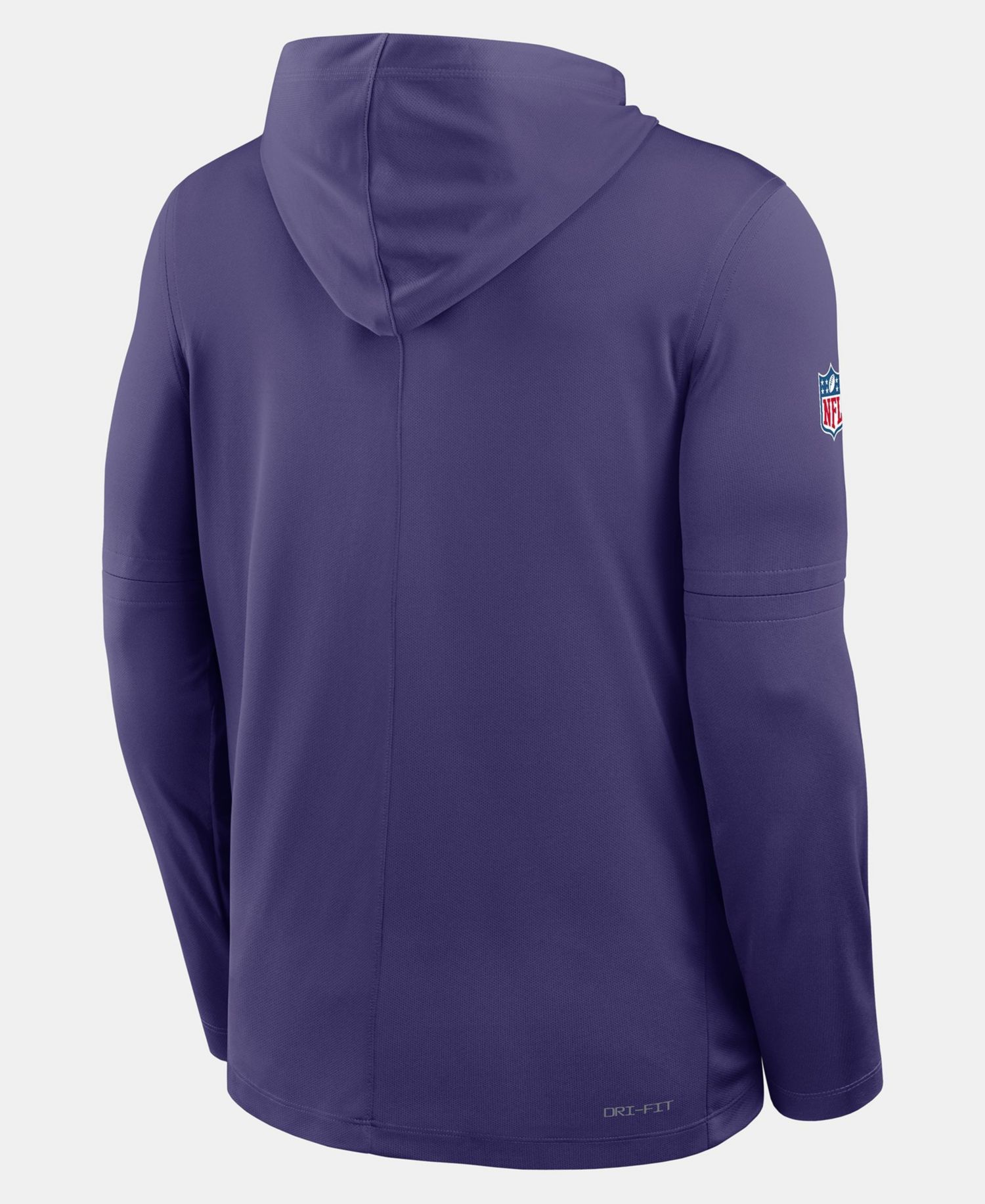 Men's Purple Minnesota Vikings Sideline Alternate Lightweight Long Sleeve Hooded Dri-FIT T-Shirt