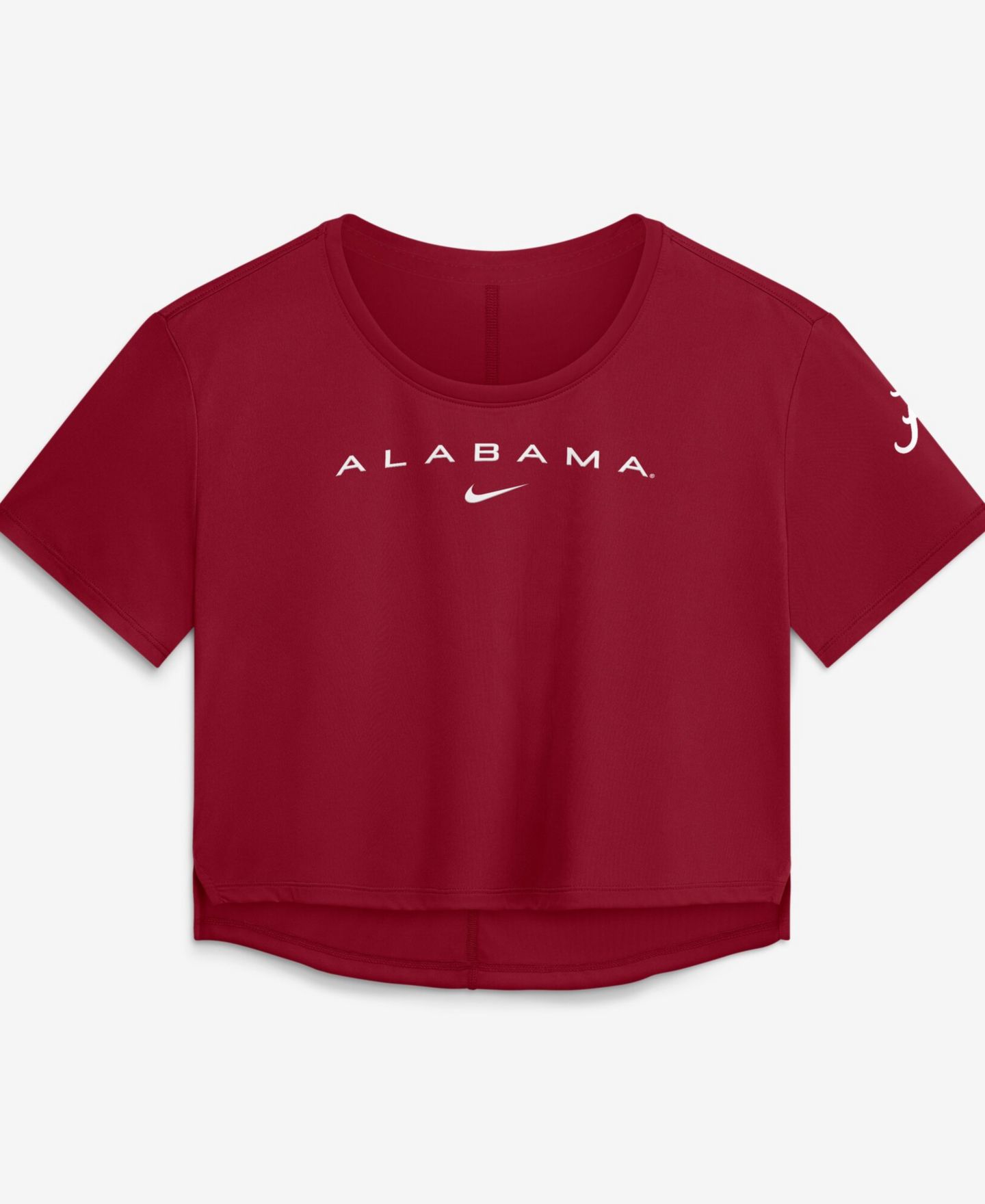 Женский топ Nike Crimson Alabama Crimson Tide Premium Performance Dri-FIT Cropped — фото 1