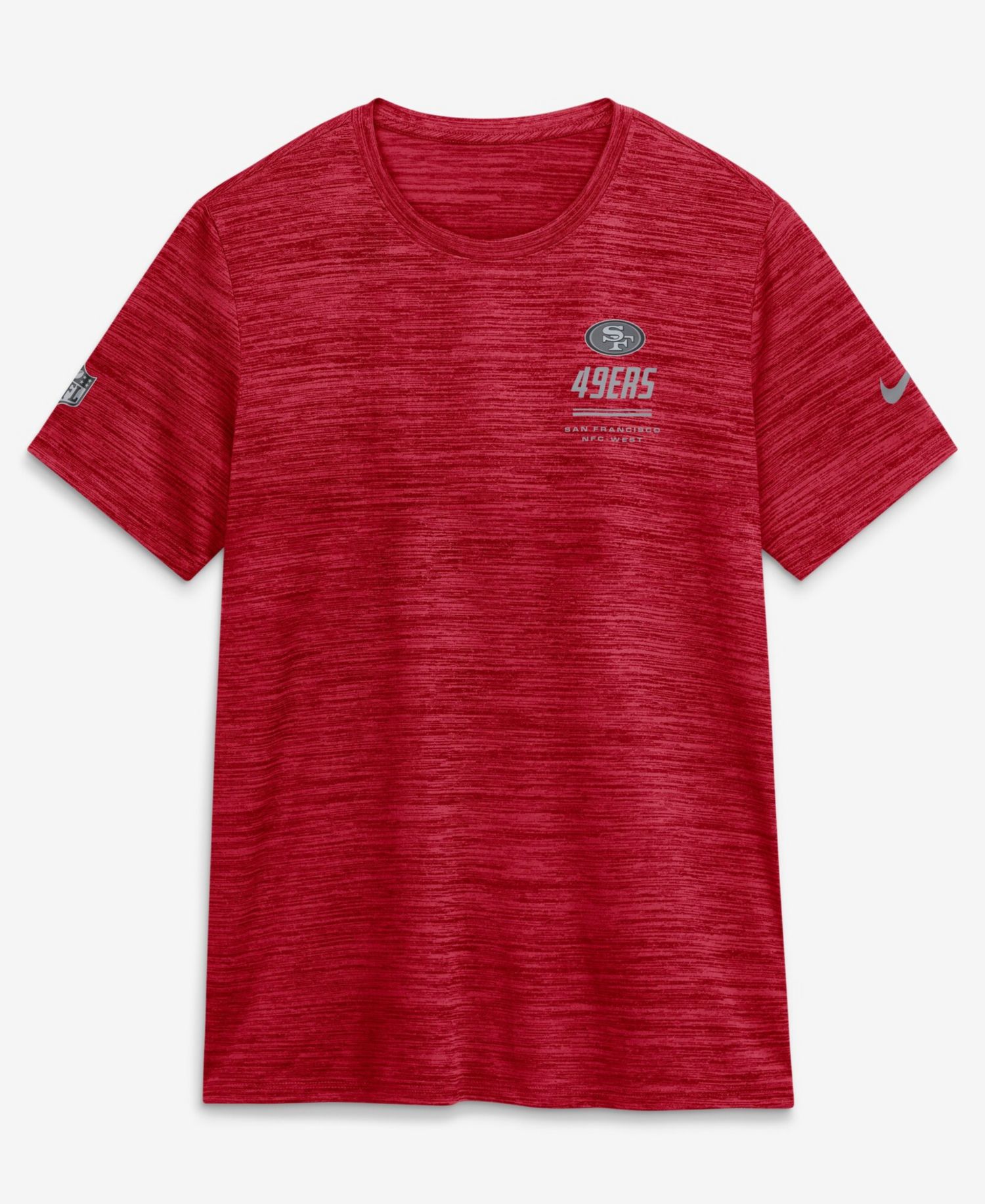 Women's Scarlet San Francisco 49ers Sideline Velocity Dri-FIT T-Shirt