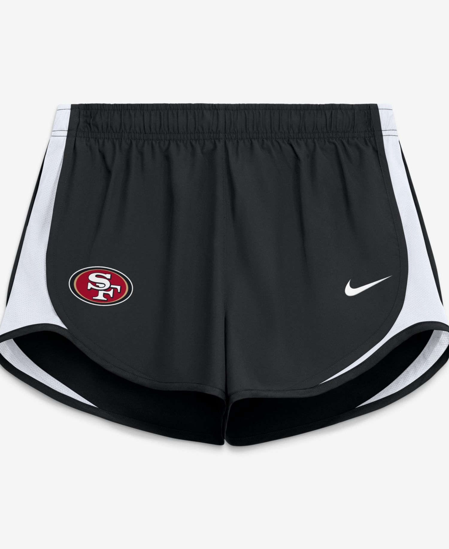 Women's Black San Francisco 49ers Tempo Mid- Dri-FIT Shorts