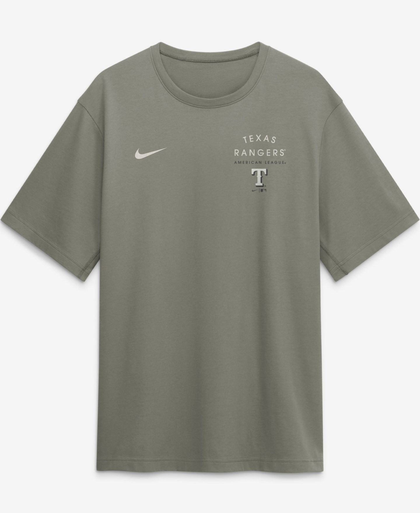 Мужская футболка Nike Olive Texas Rangers Statement Dri-FIT Primary — фото 5