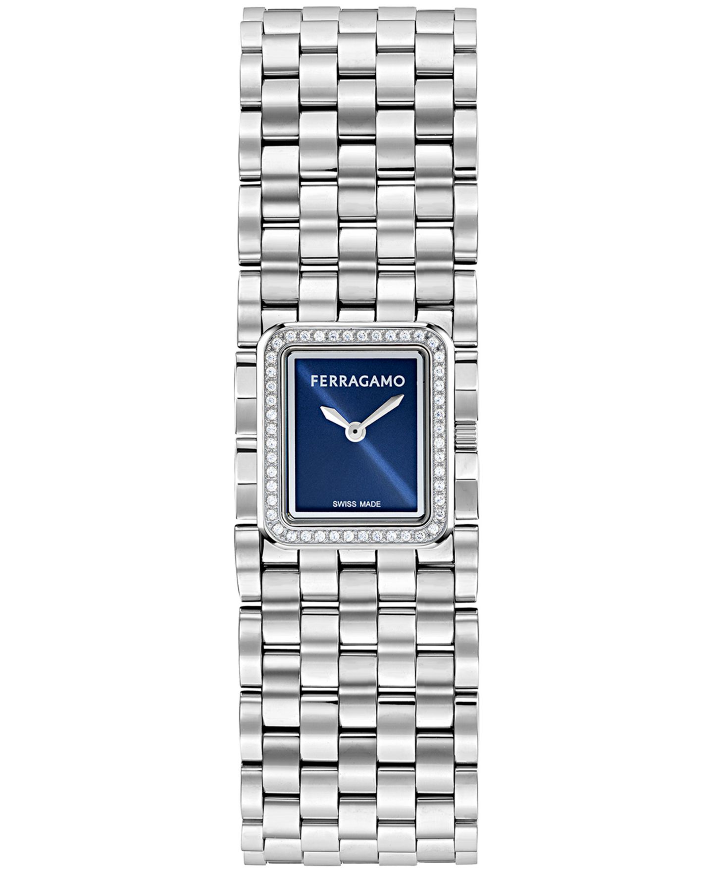 Женские часы Ferragamo Entrelace Silver Stainless Steel Bracelet Watch 19mm — фото 1