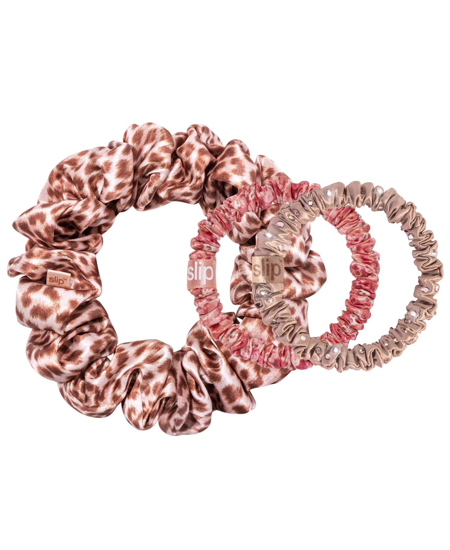 Pure Silk Assorted Scrunchies Mystery Box, Set of 4