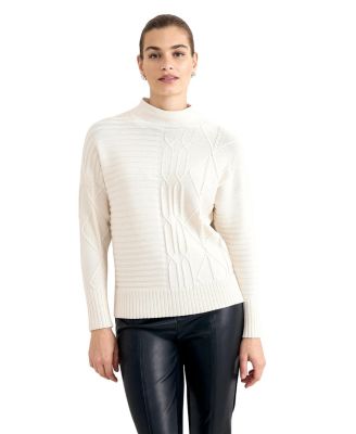 Women's Zinnia Mock Neck Cable Knit Jumper