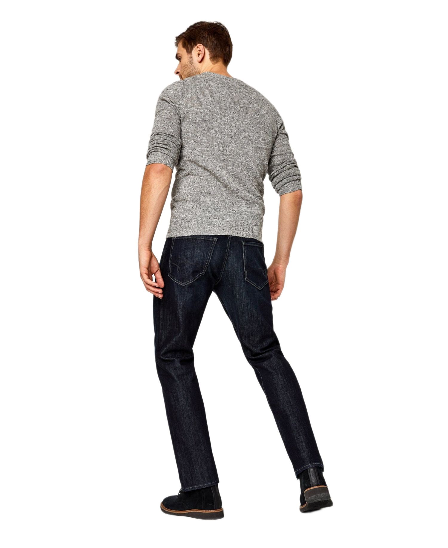 Men's Matt Mid Rise Relaxed Straight Leg In Deep Stanford Jean