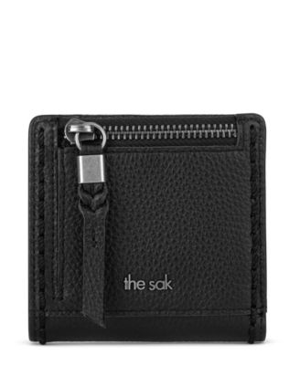 Mira Leather Floral-Emboss Snap Closure Wallet