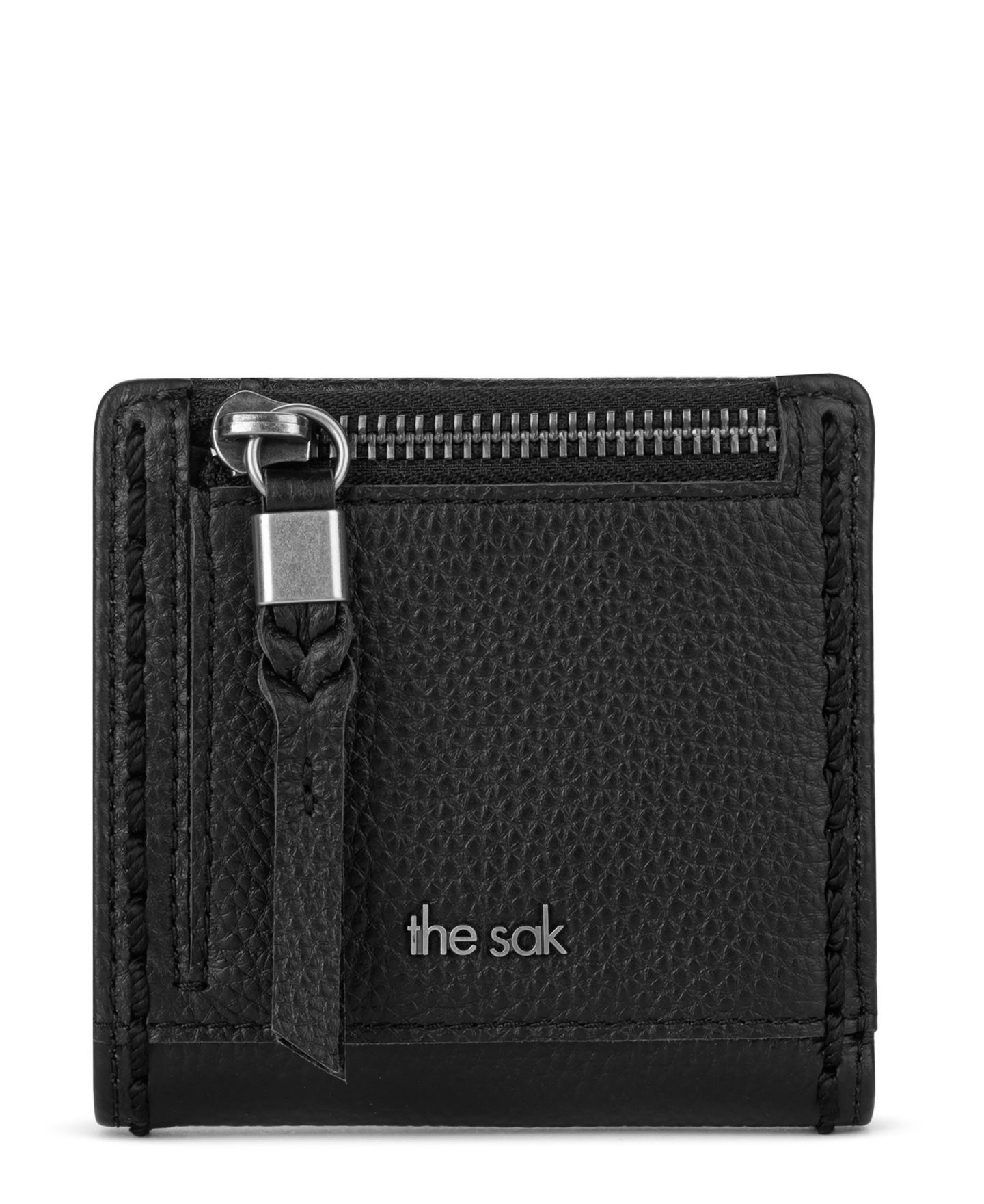 Женский кошелёк The Sak Mira Leather Floral-Emboss Snap Closure Wallet, цвет: Чёрный — фото 1