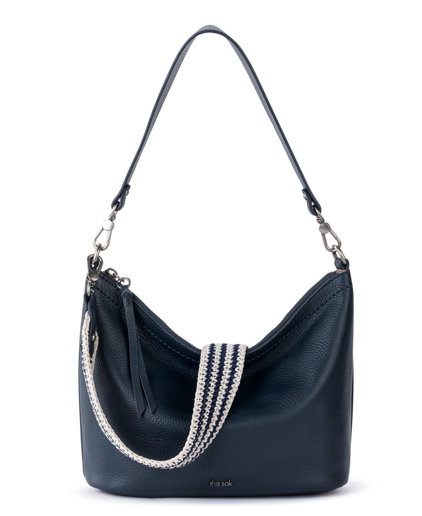 Женская сумка The Sak Jasmine Leather Medium Hobo Handbag, цвет: Индиго — фото 6