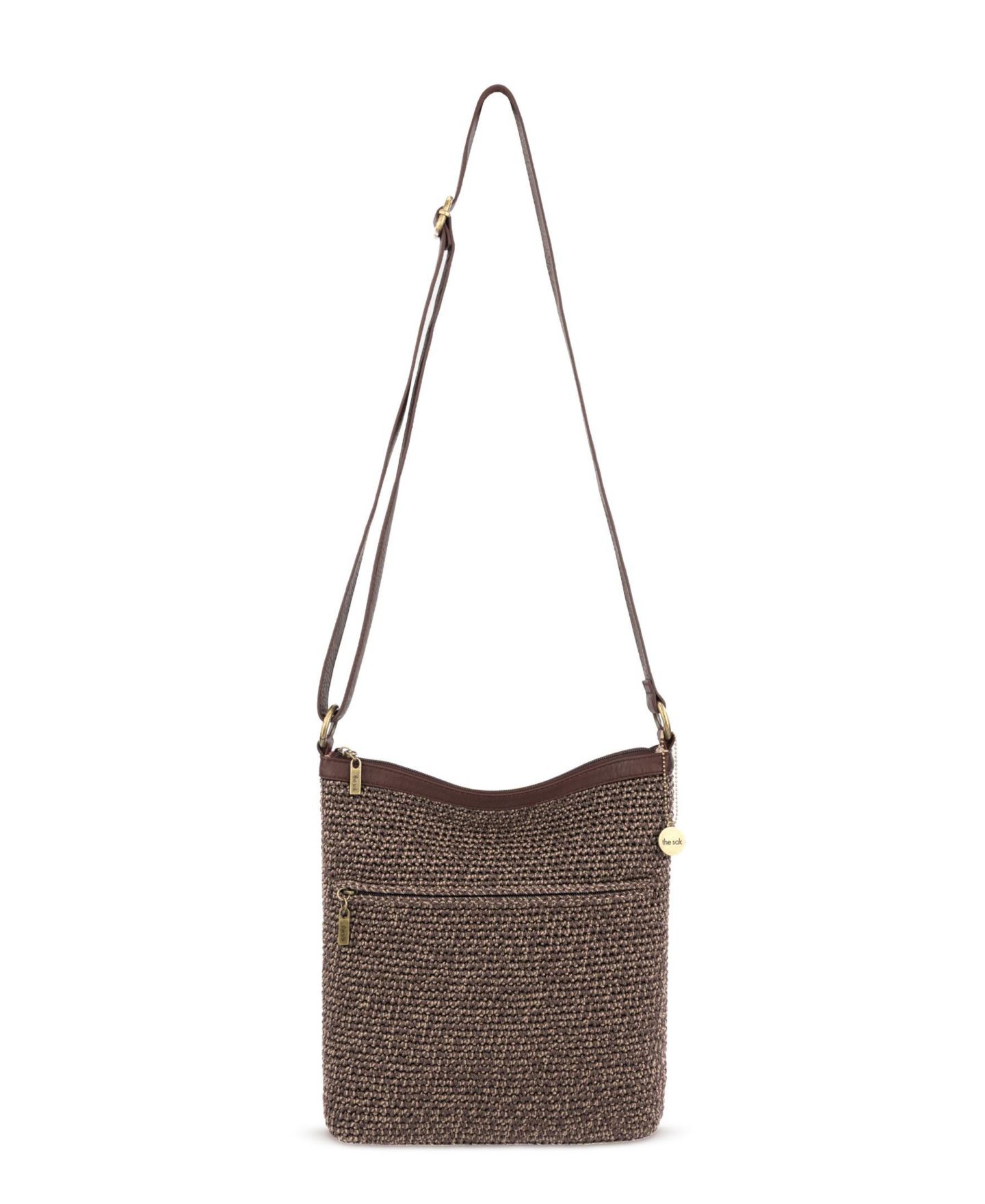 Женская сумка The Sak Lucia Crochet Medium Adjustable Crossbody, цвет: Nutmeg Static — фото 5