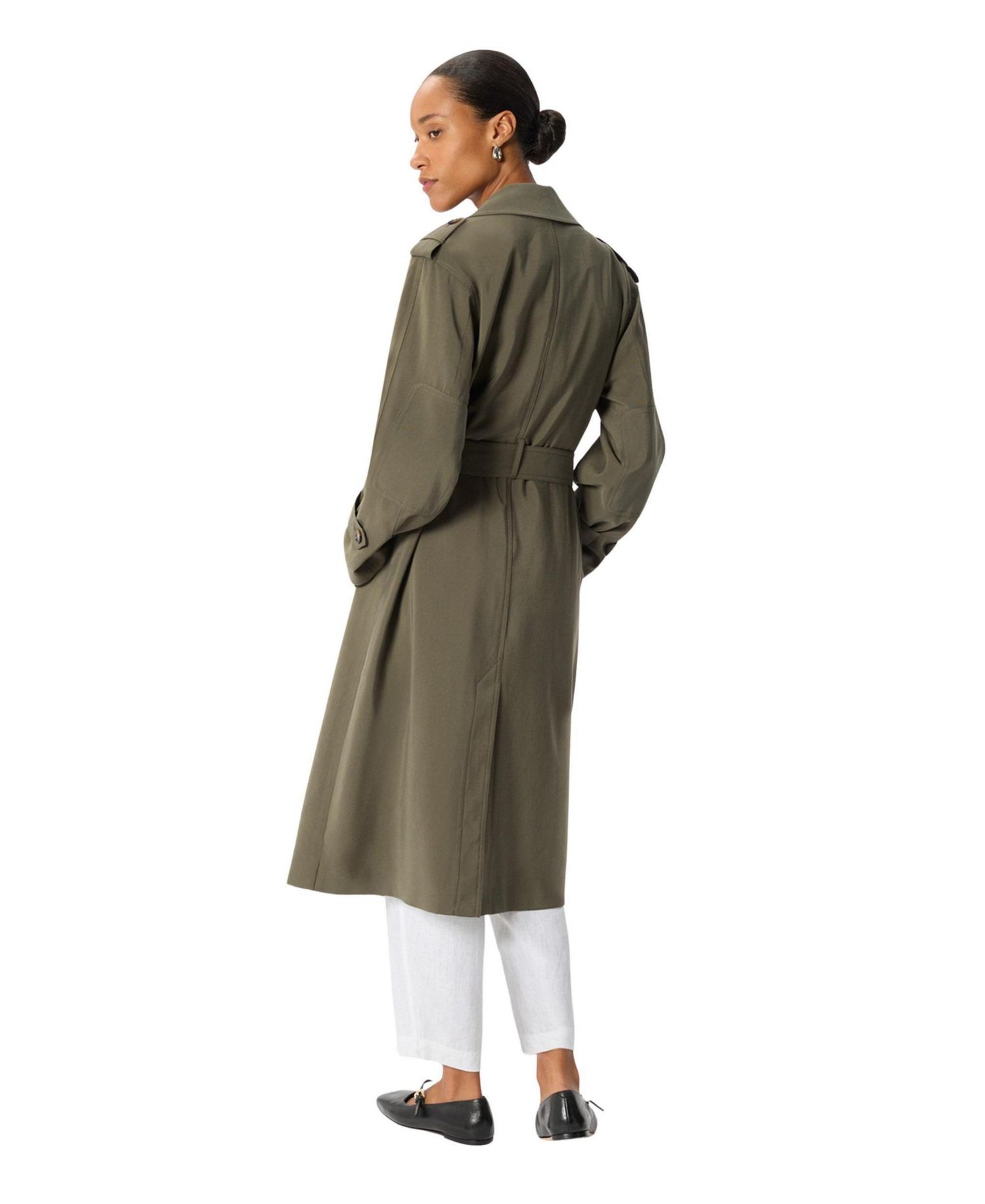 Women's Riley Belted Long Trench Coat