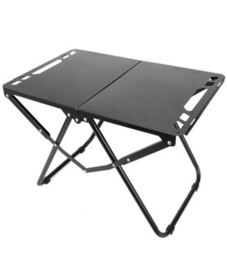 Camping Table Collapsible Lightweight Carbon Steel Outdoor Picnic Travel Hiking BBQ Beach Carry Bag
