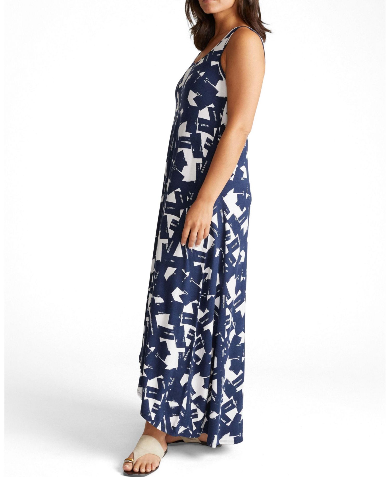 Plus Size Athena Divine Sleeveless A-Line Hi-Low Hemline Dress