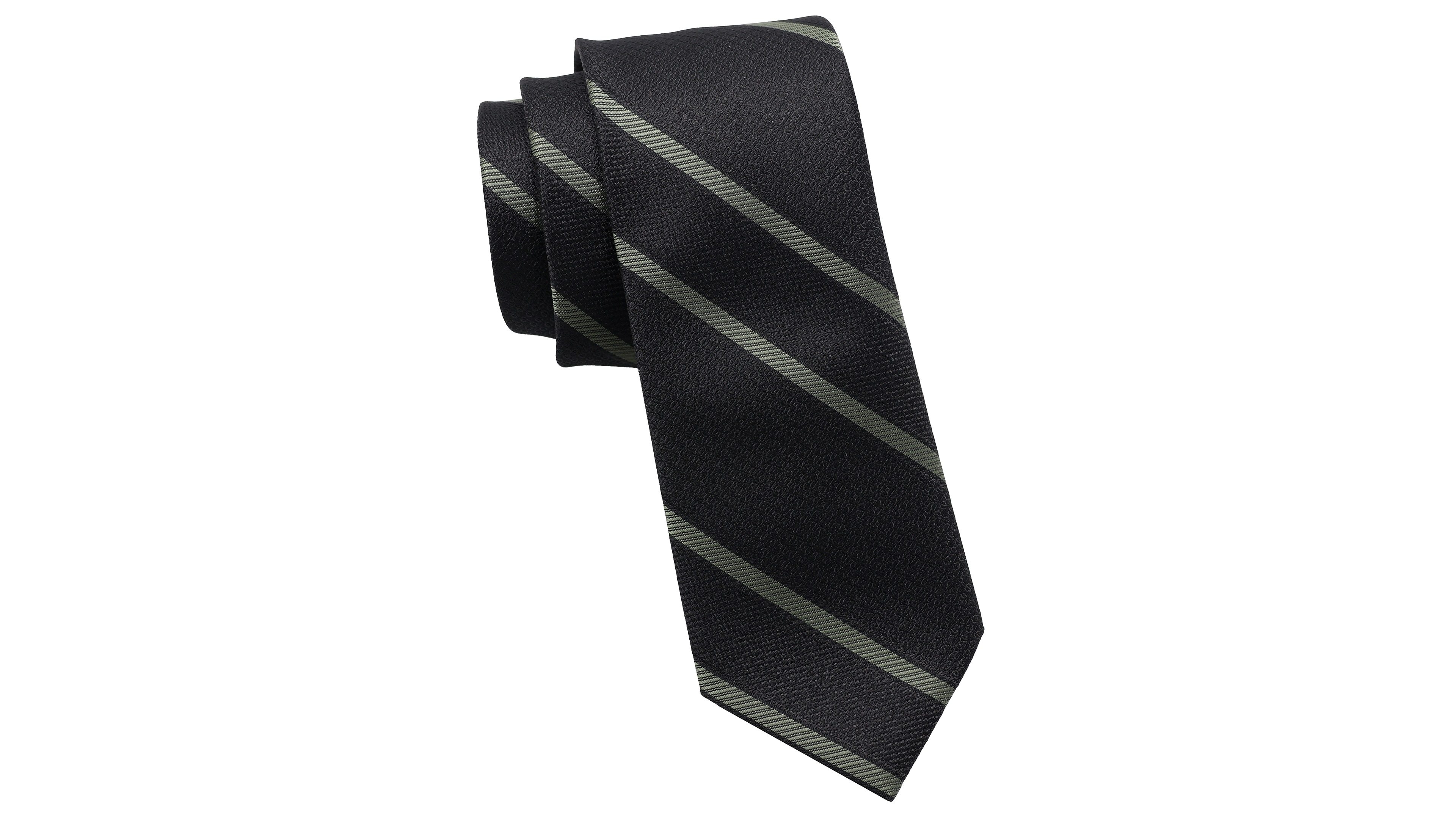 Dkny Men's Texture Stripe Slim Tie